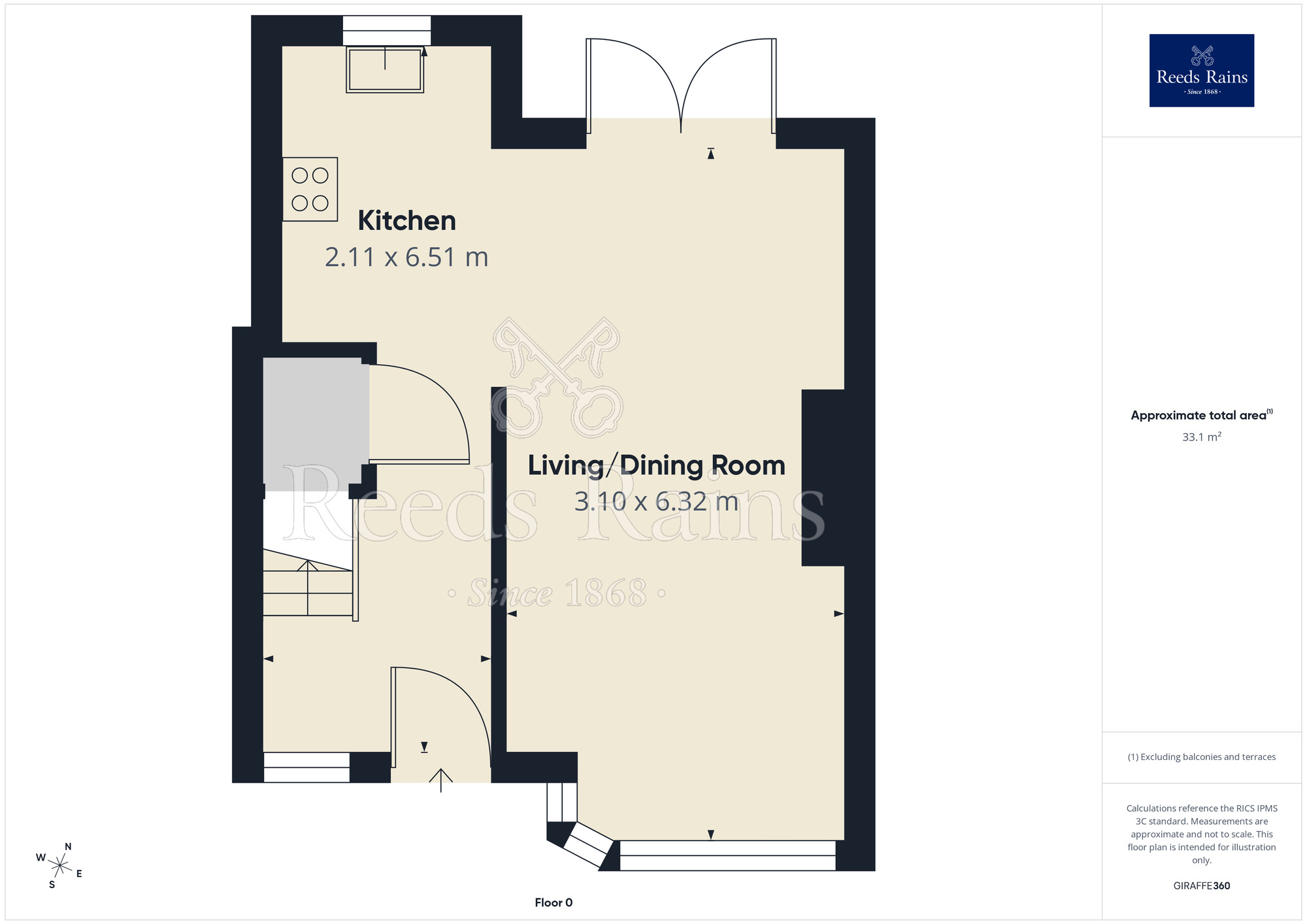 Floorplan of 3 bedroom End Terrace House for sale, Faringdon Avenue, Blackpool, Lancashire, FY4