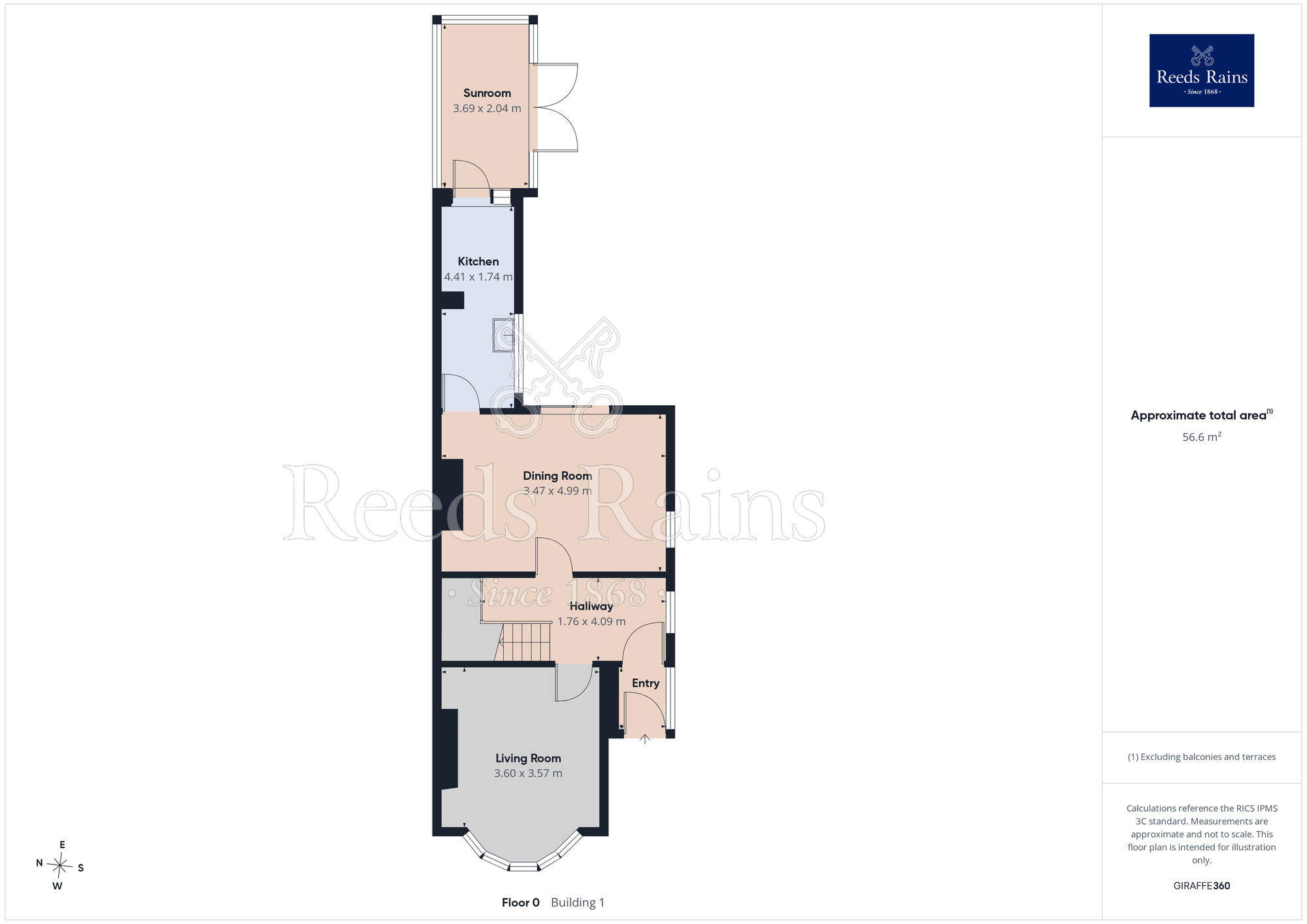 Floorplan of 3 bedroom Semi Detached House for sale, Maycroft Avenue, Poulton-le-Fylde, Lancashire, FY6