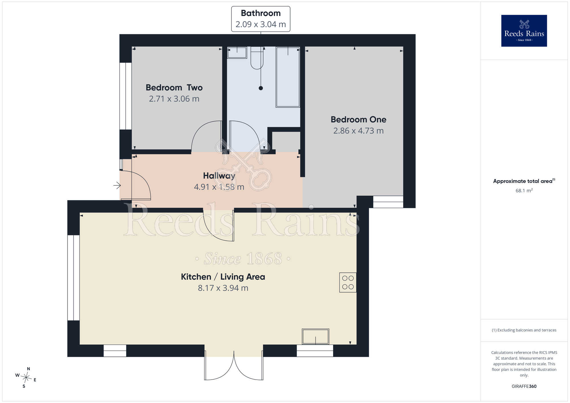 Floorplan of 2 bedroom Detached Bungalow for sale, Common Edge Road, Blackpool, Lancashire, FY4