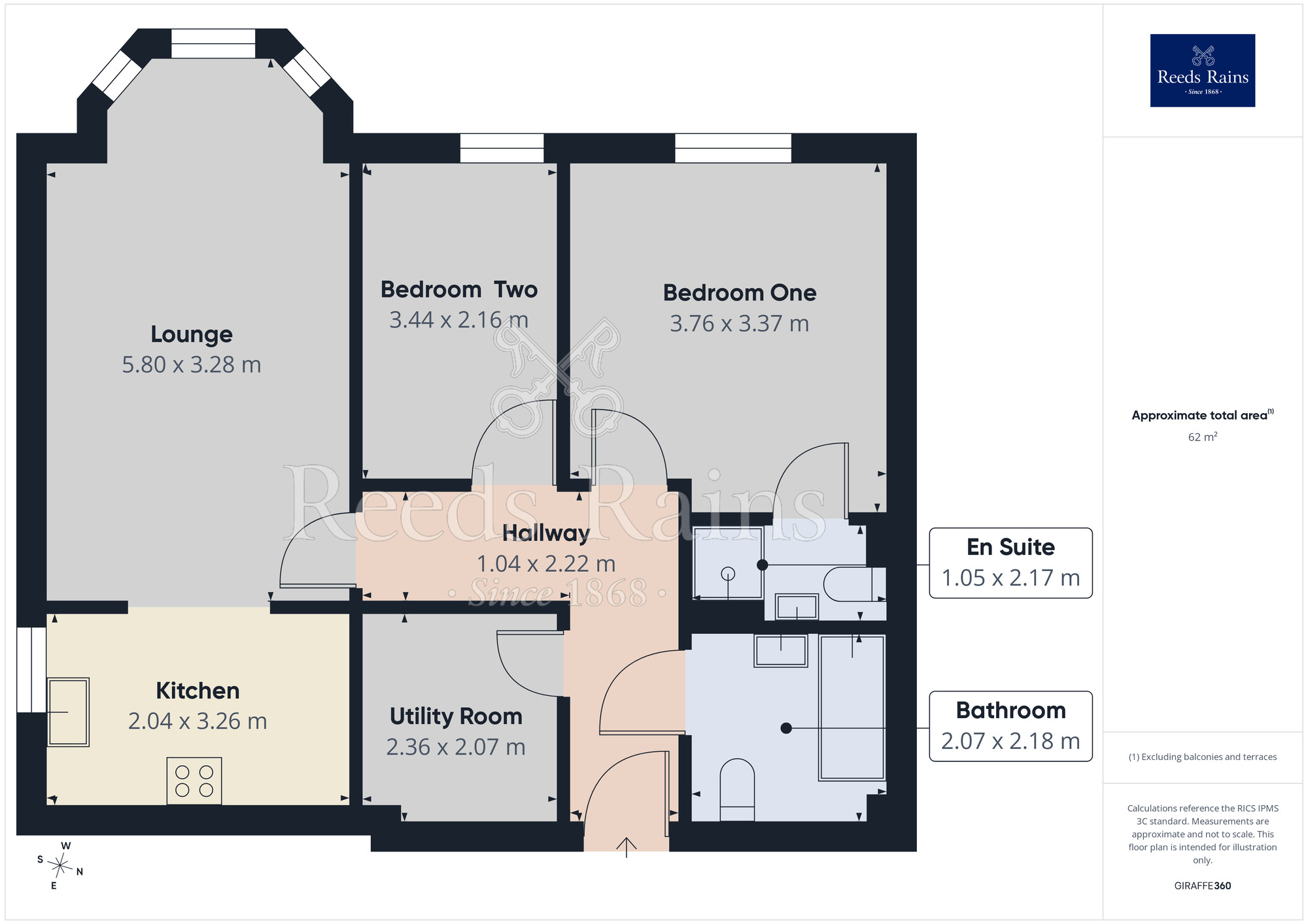 Floorplan of 2 bedroom Flat to rent, Blackpool Old Road, Poulton-le-Fylde, Lancashire, FY6