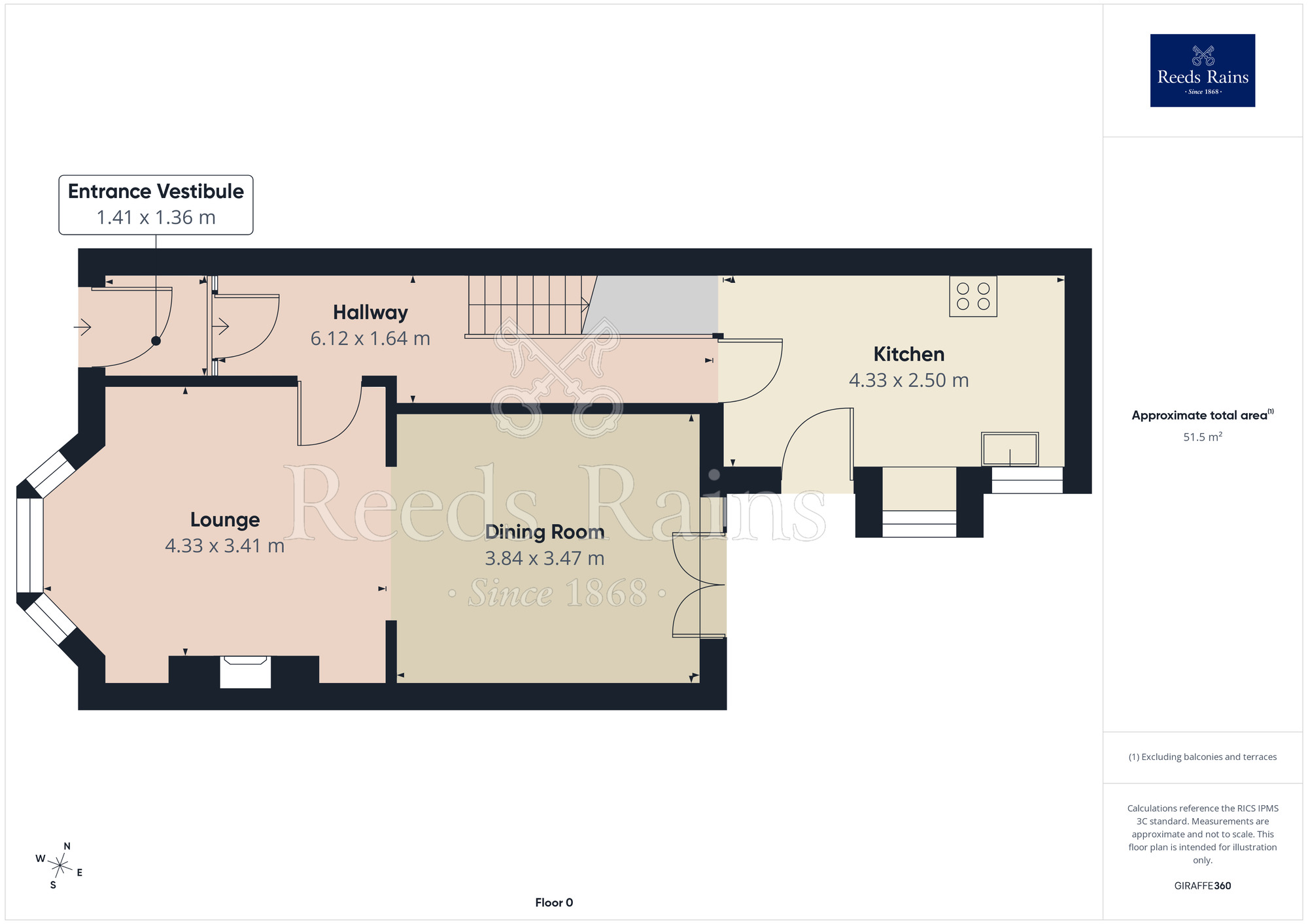 Floorplan of 3 bedroom Semi Detached House for sale, Whitegate Drive, Blackpool, Lancashire, FY3