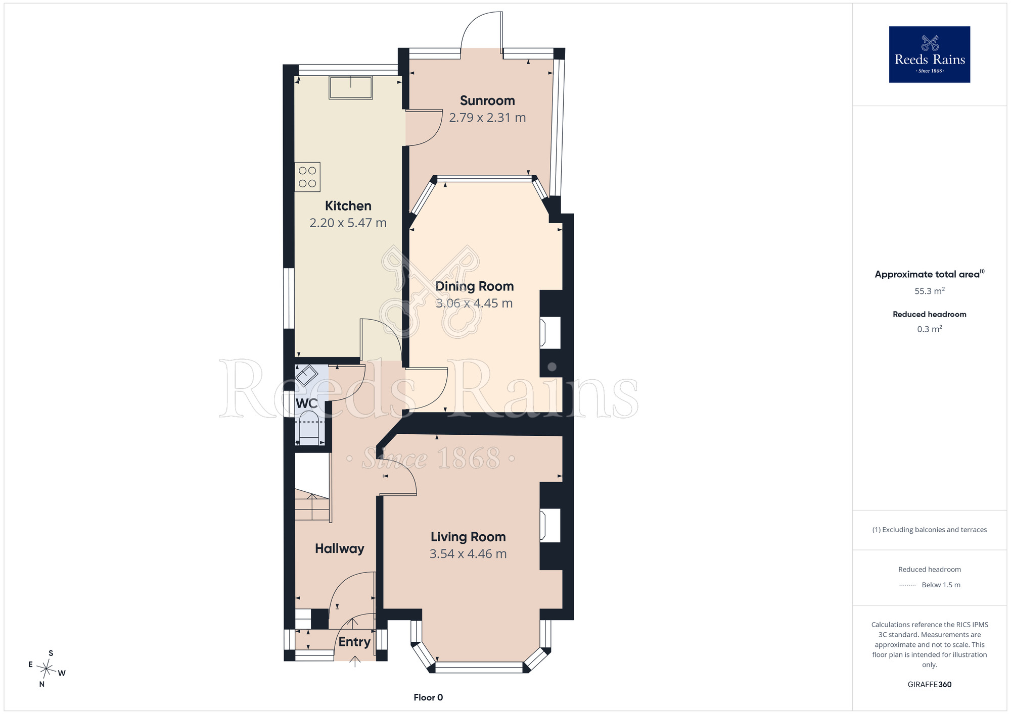 Floorplan of 3 bedroom Semi Detached House for sale, Seacrest Avenue, Blackpool, Lancashire, FY1