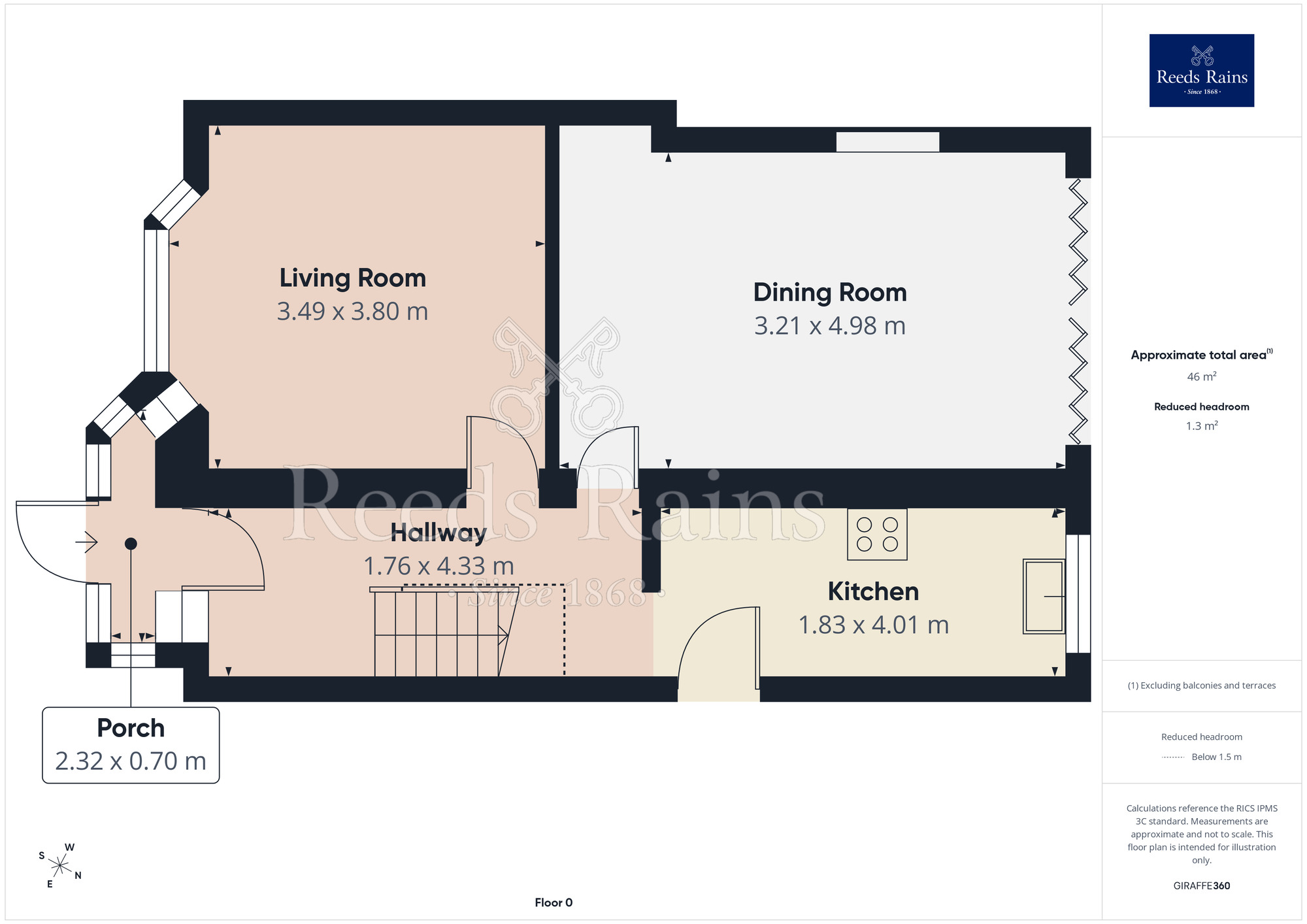 Floorplan of 3 bedroom Semi Detached House for sale, Manor Drive, Thornton-Cleveleys, Lancashire, FY5