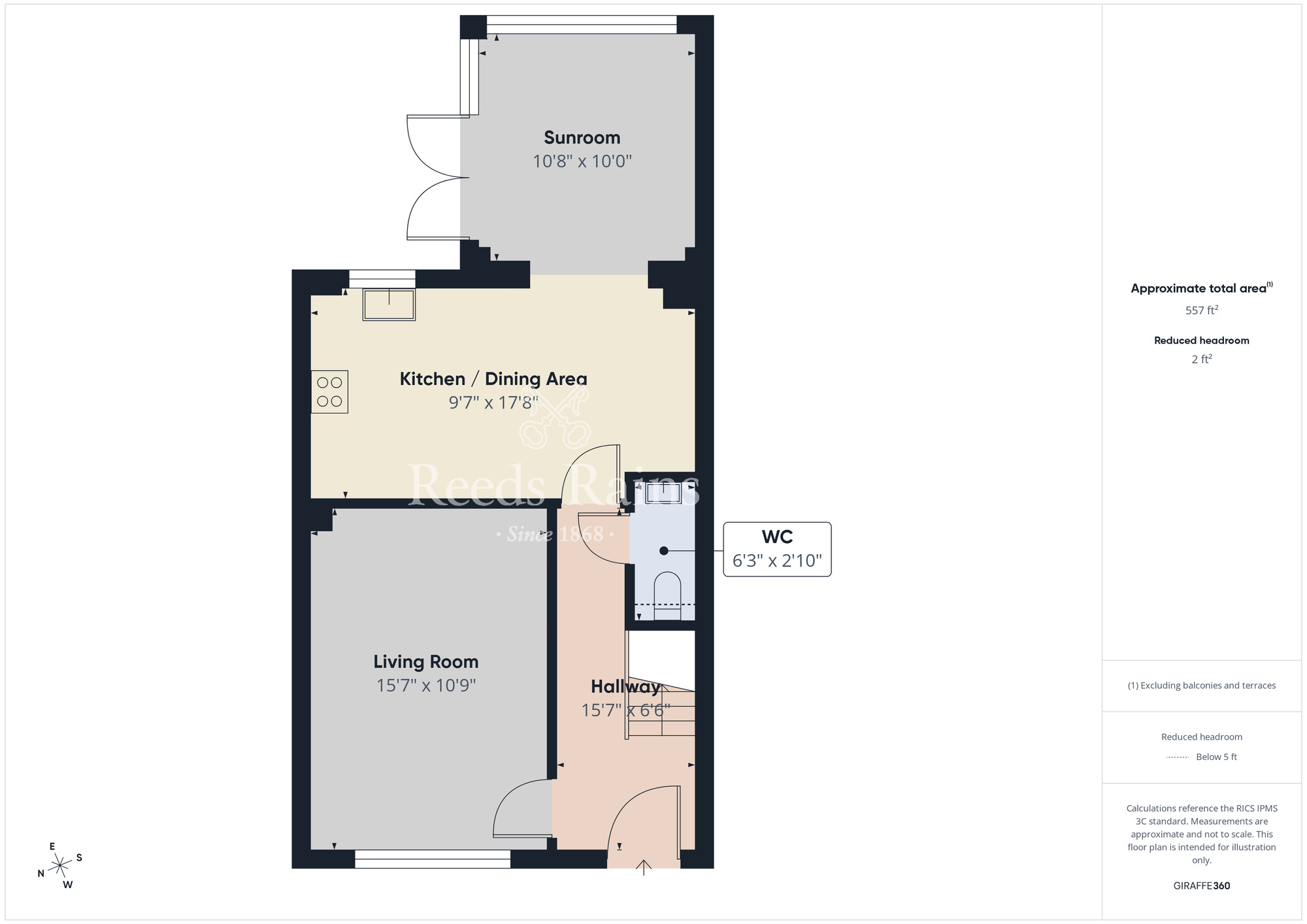 Floorplan of 3 bedroom Semi Detached House to rent, Helens Wood Green, Bangor, Down, BT19