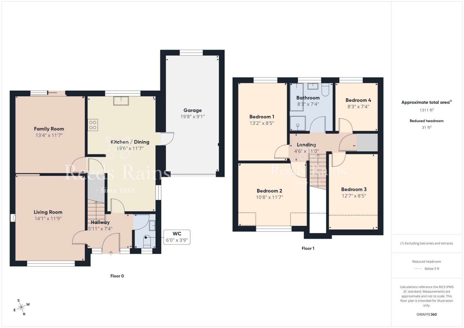 Floorplan of 4 bedroom Detached House for sale, Tadworth, Bangor, County Down, BT19