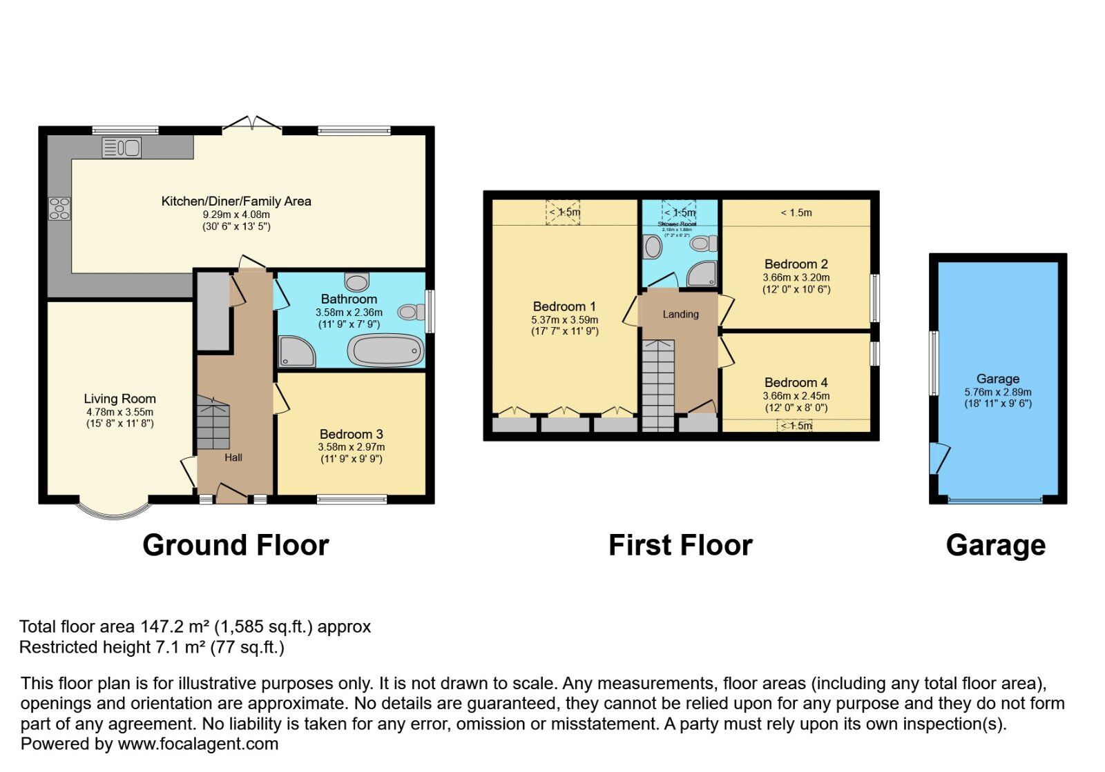Floorplan of 4 bedroom Semi Detached House for sale, Stratford Road, Bangor, BT19