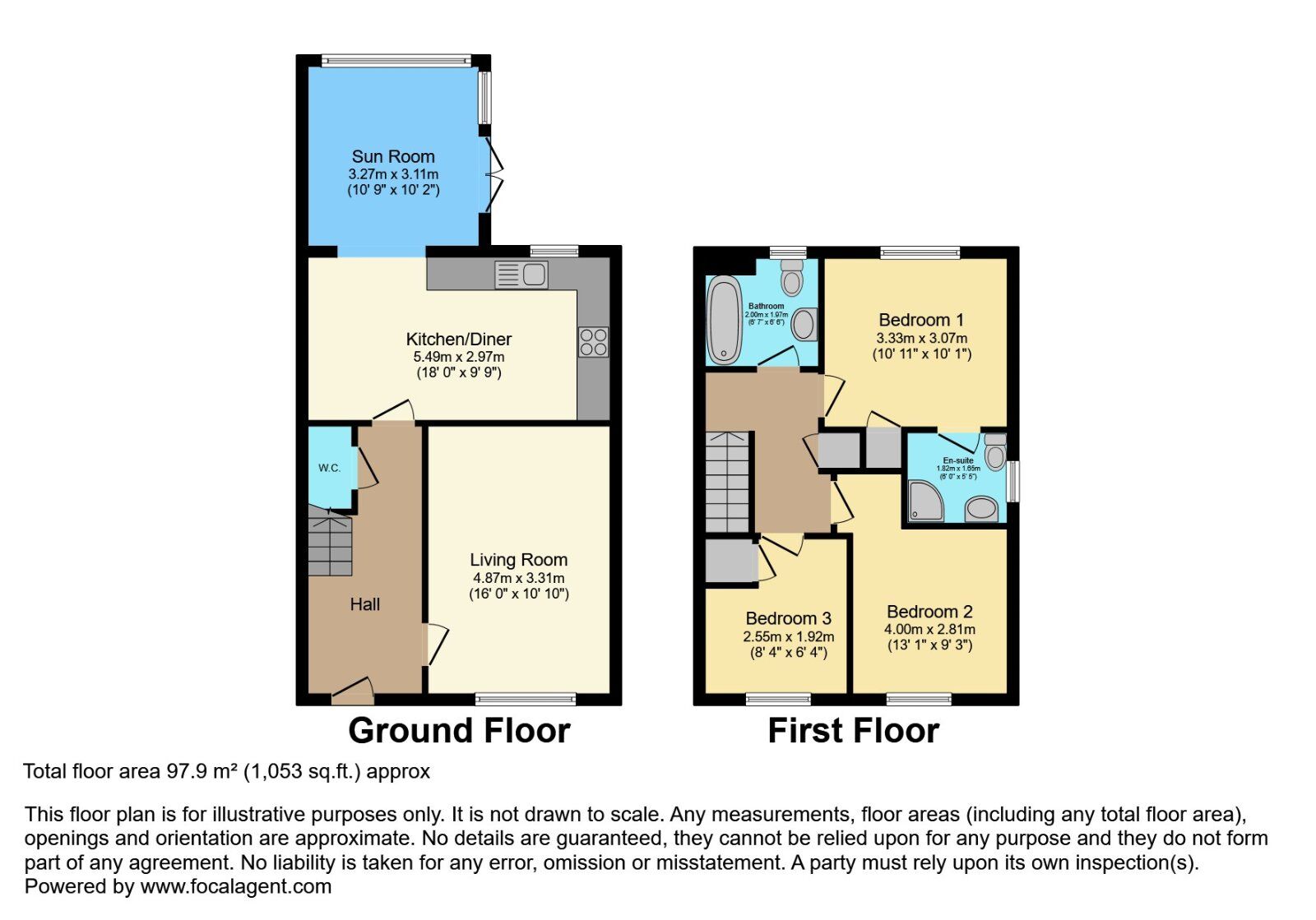 Floorplan of 3 bedroom Semi Detached House for sale, Helens Wood Lane, Bangor, County Down, BT19