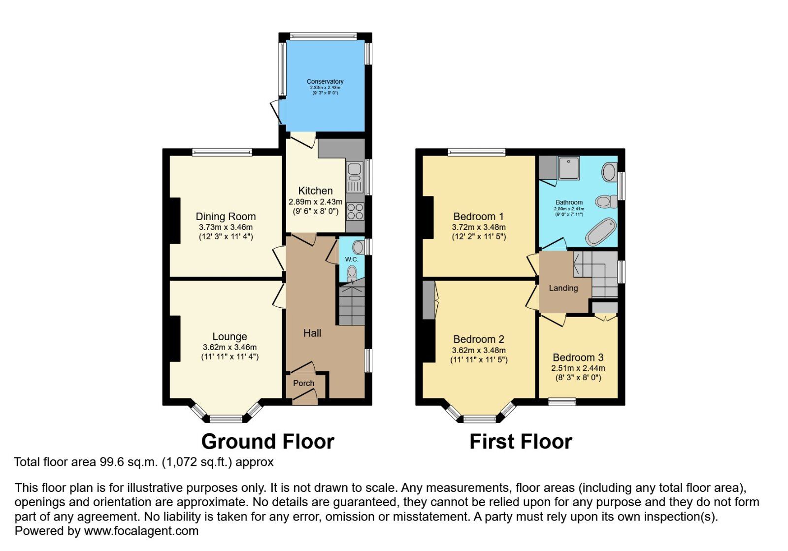 Floorplan of 3 bedroom Semi Detached House for sale, Church Avenue, Bangor, County Down, BT20
