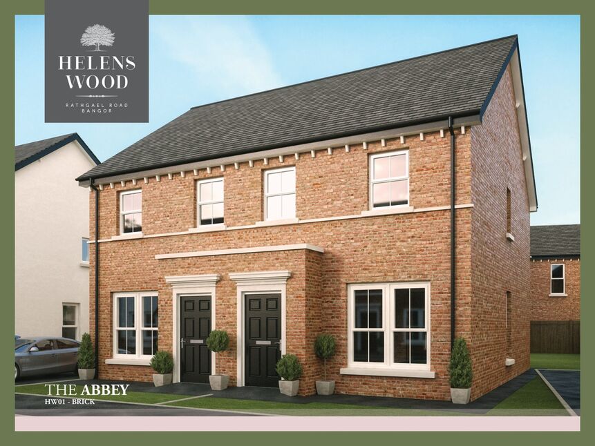 Main image of 3 bedroom Semi Detached House for sale, Site 225 The Abbey - Helens Wood, Rathgael Road, Bangor, BT19