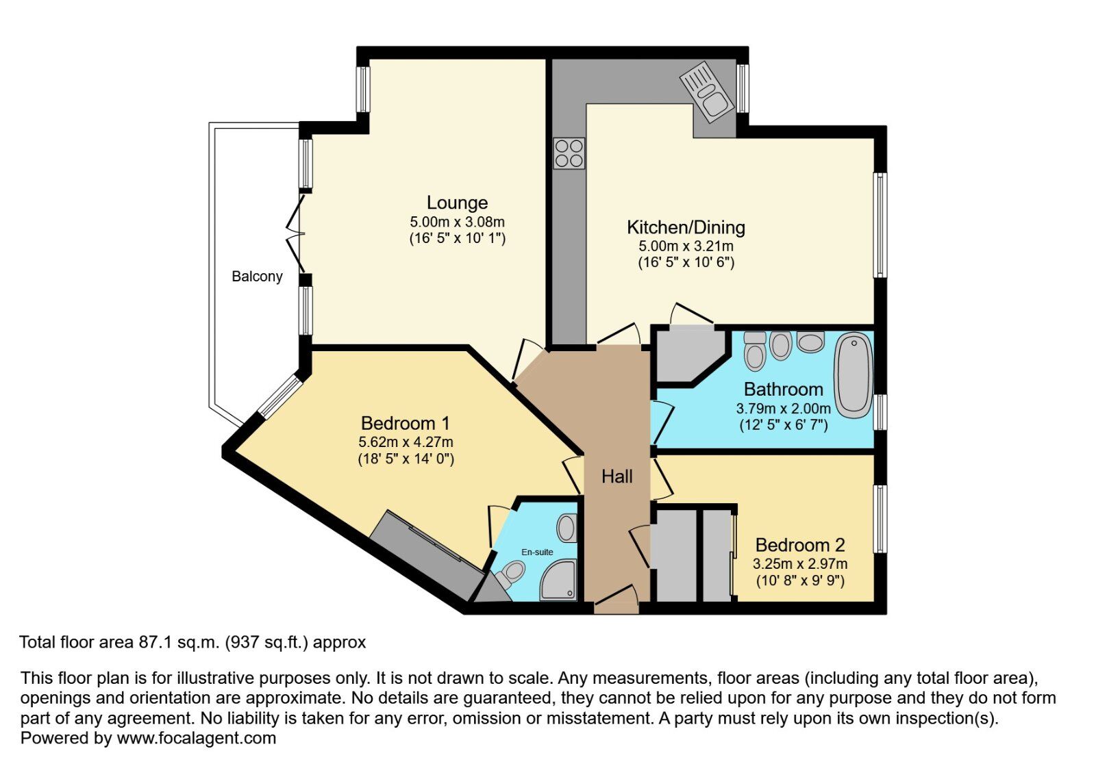 Floorplan of 2 bedroom  Flat for sale, Castle Street, Bangor, County Down, BT20