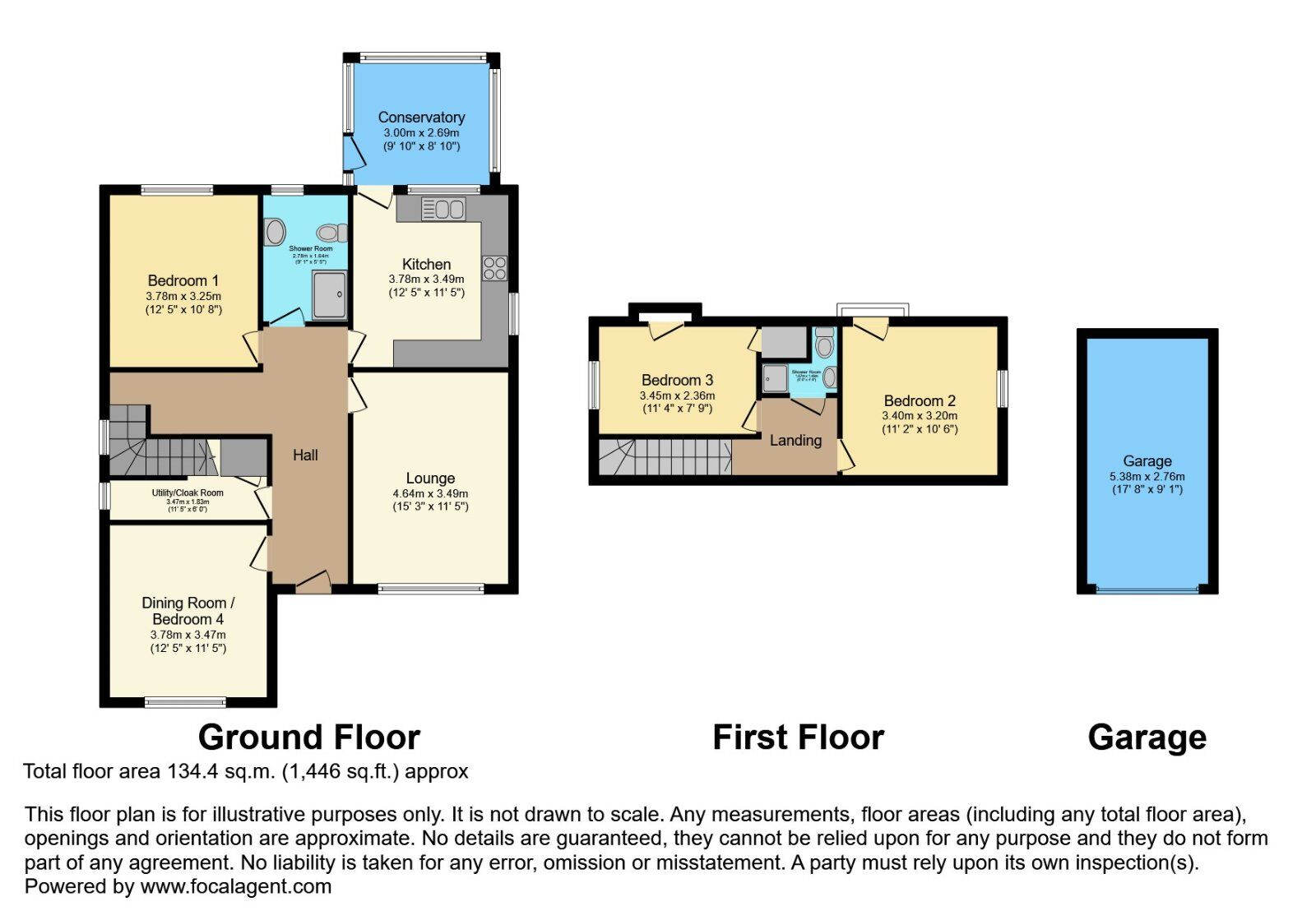 Floorplan of 3 bedroom Detached Bungalow for sale, Carolhill Park, Bangor, County Down, BT20