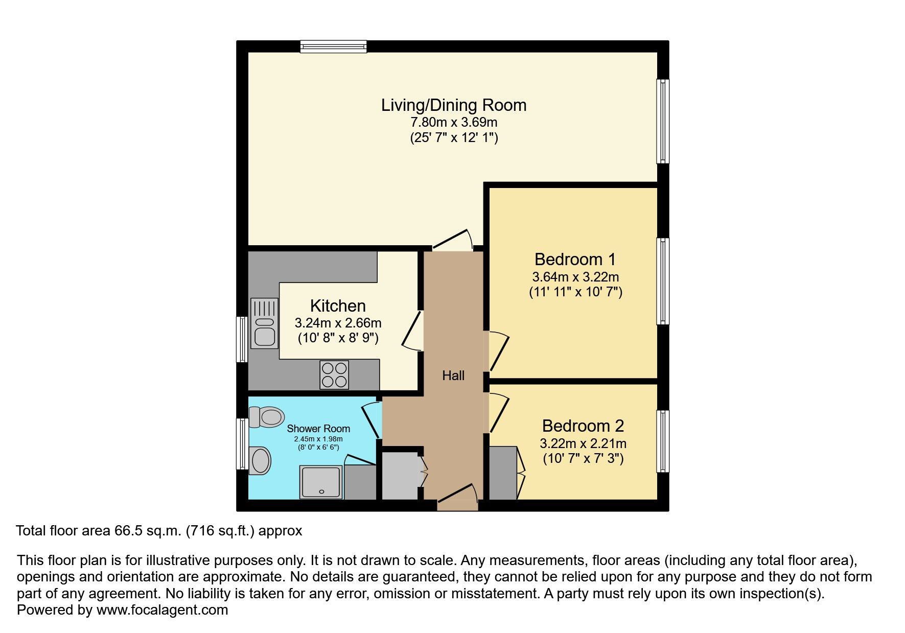 Floorplan of 2 bedroom  Flat for sale, Grange Road, Bangor, County Down, BT20