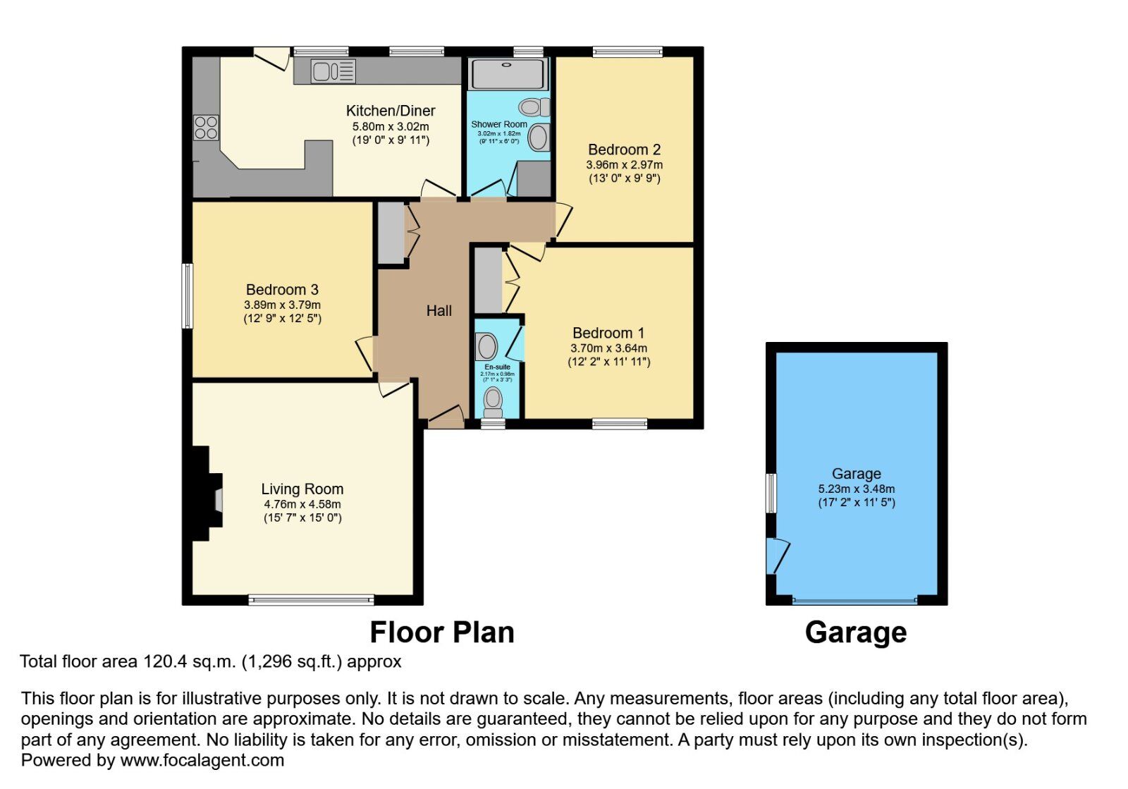 Floorplan of 3 bedroom Detached Bungalow for sale, Gransha Road, Bangor, County Down, BT20