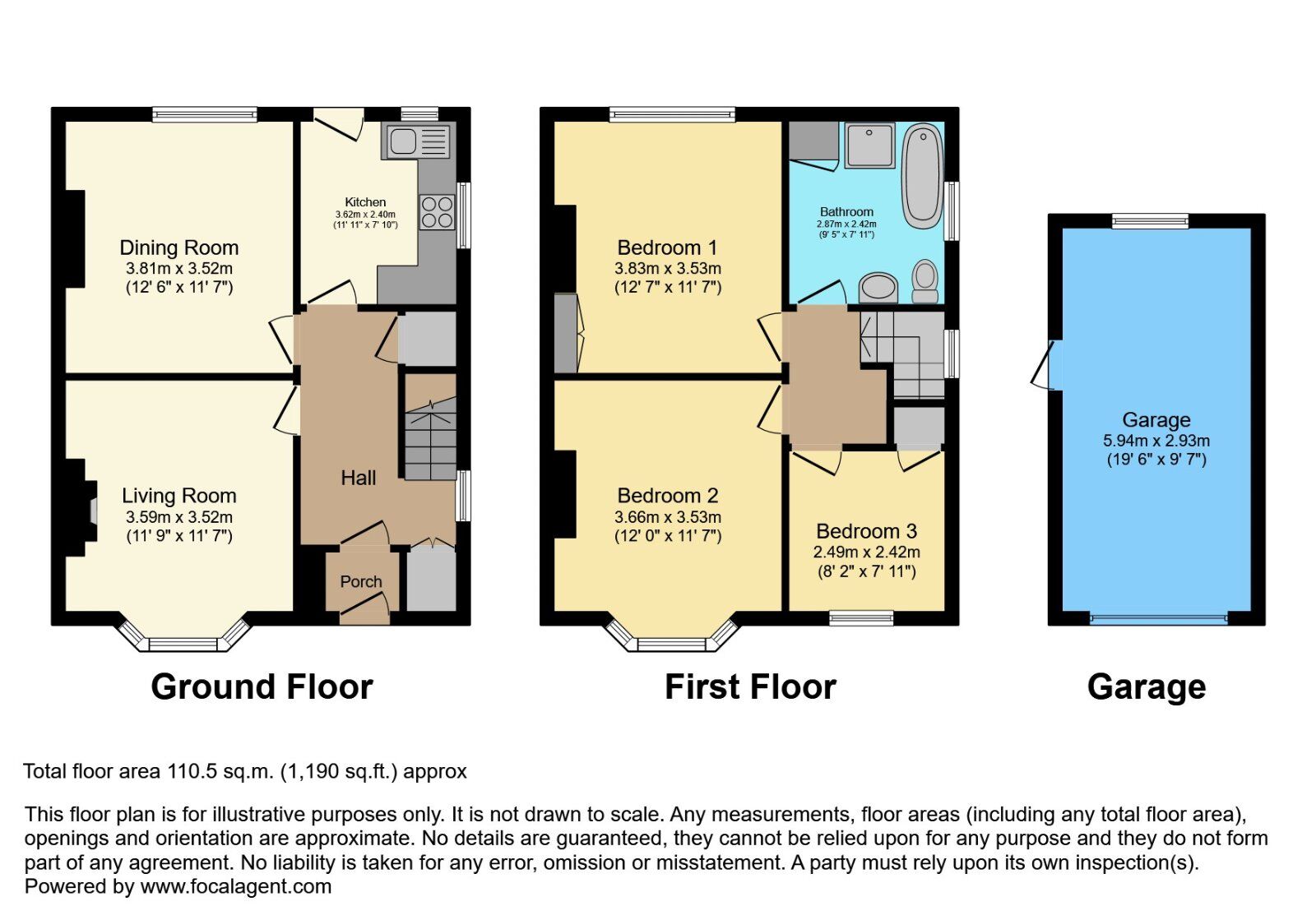 Floorplan of 3 bedroom Semi Detached House for sale, Church Avenue, Bangor, County Down, BT20