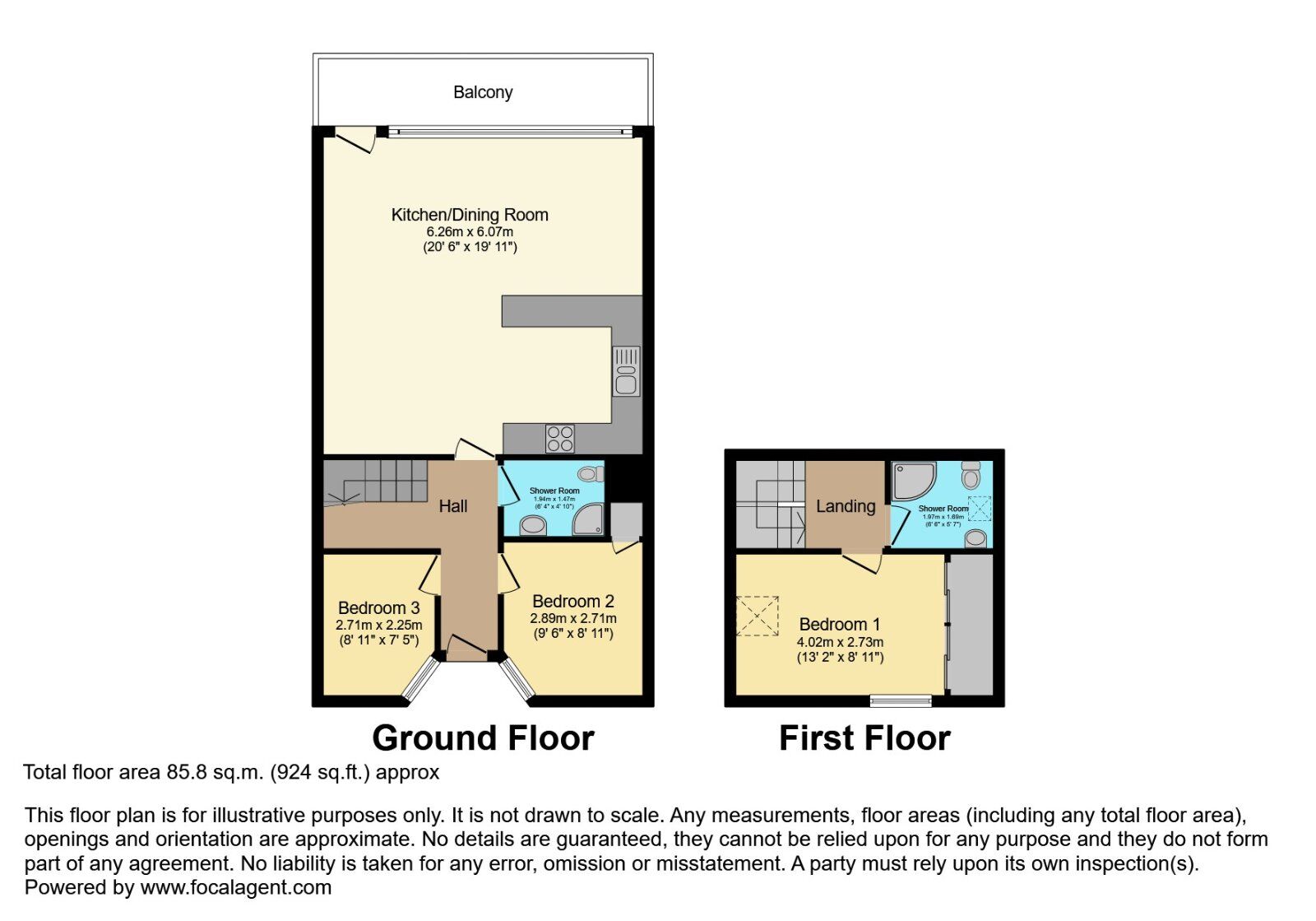 Floorplan of 3 bedroom  Flat for sale, The Bay Seacliff Road, Bangor, County Down, BT20