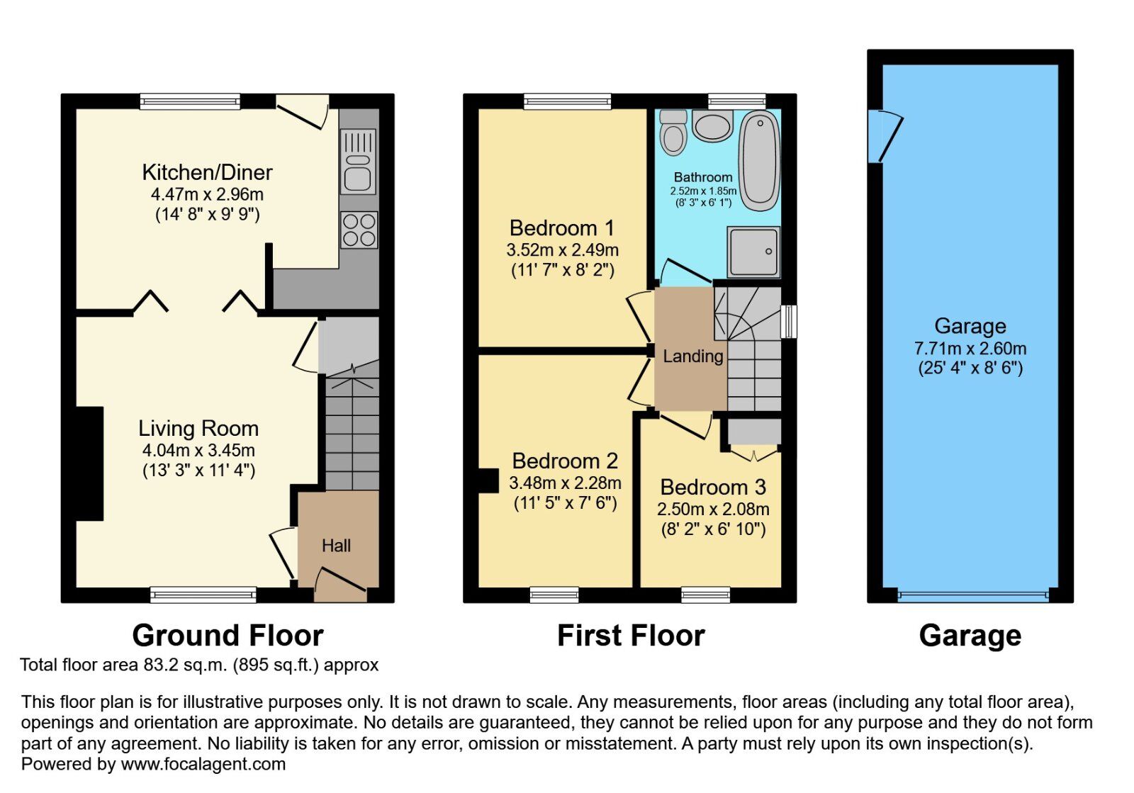 Floorplan of 3 bedroom Semi Detached House for sale, Manor Park, Bangor, County Down, BT20