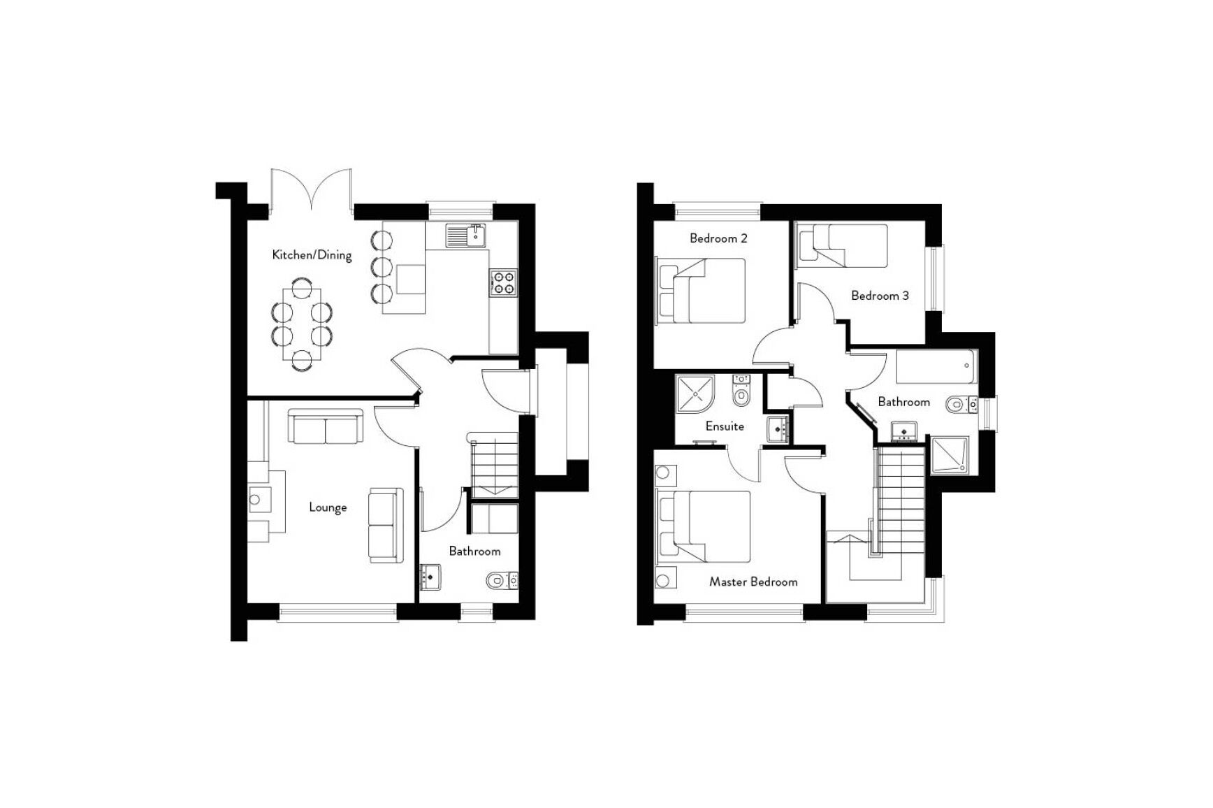 Floorplan of 3 bedroom Semi Detached House for sale, Crawfords Farm, Bangor, BT19