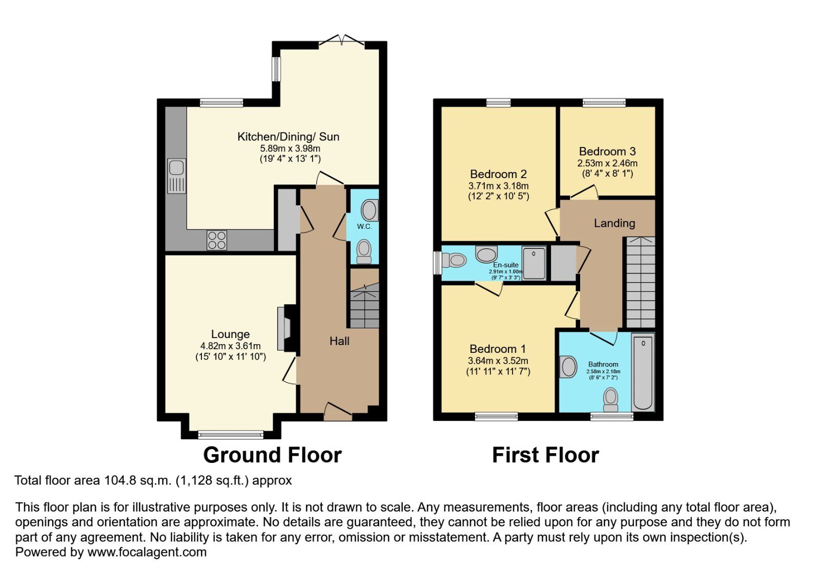Floorplan of 3 bedroom Semi Detached House for sale, Balmoral Road, Bangor, County Down, BT19
