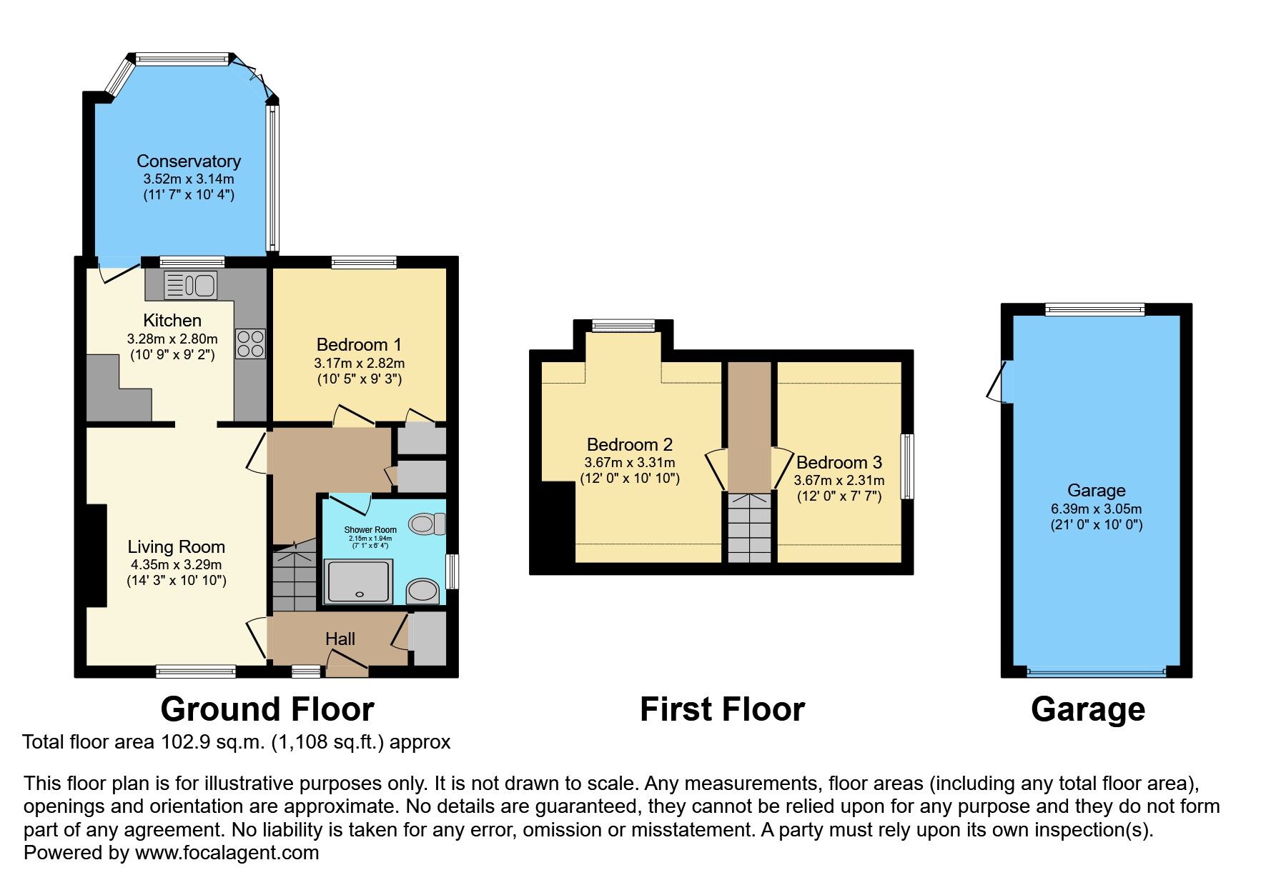 Floorplan of 3 bedroom Detached Bungalow for sale, Meadowvale Park, Bangor, County Down, BT19