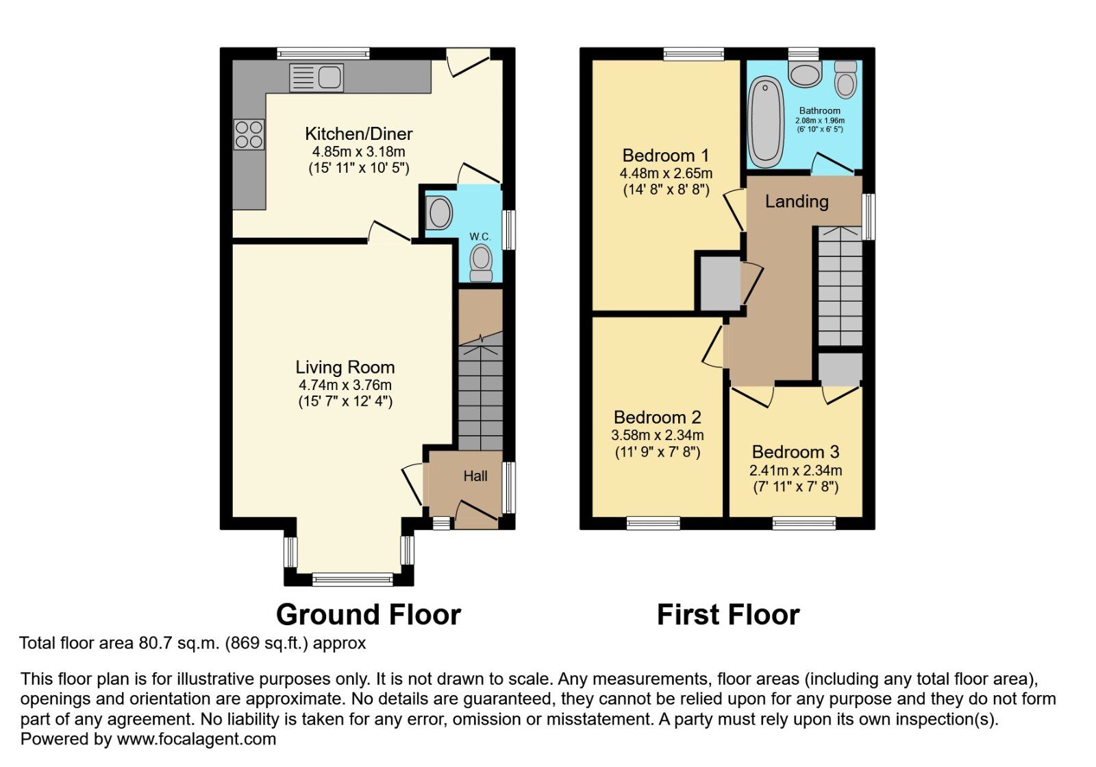 Floorplan of 3 bedroom Semi Detached House for sale, Bridgelea Lane, Conlig, County Down, BT23
