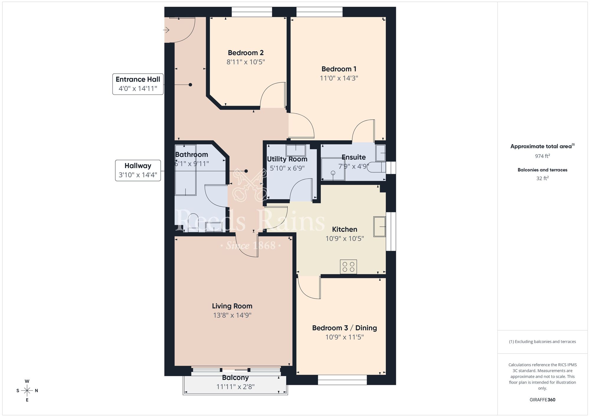 Floorplan of 3 bedroom Flat for sale, Princetown Avenue, Bangor, County Down, BT20