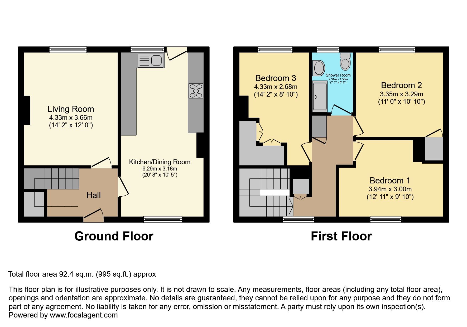 Floorplan of 3 bedroom Mid Terrace House for sale, Skipperstone Road, Bangor, County Down, BT20