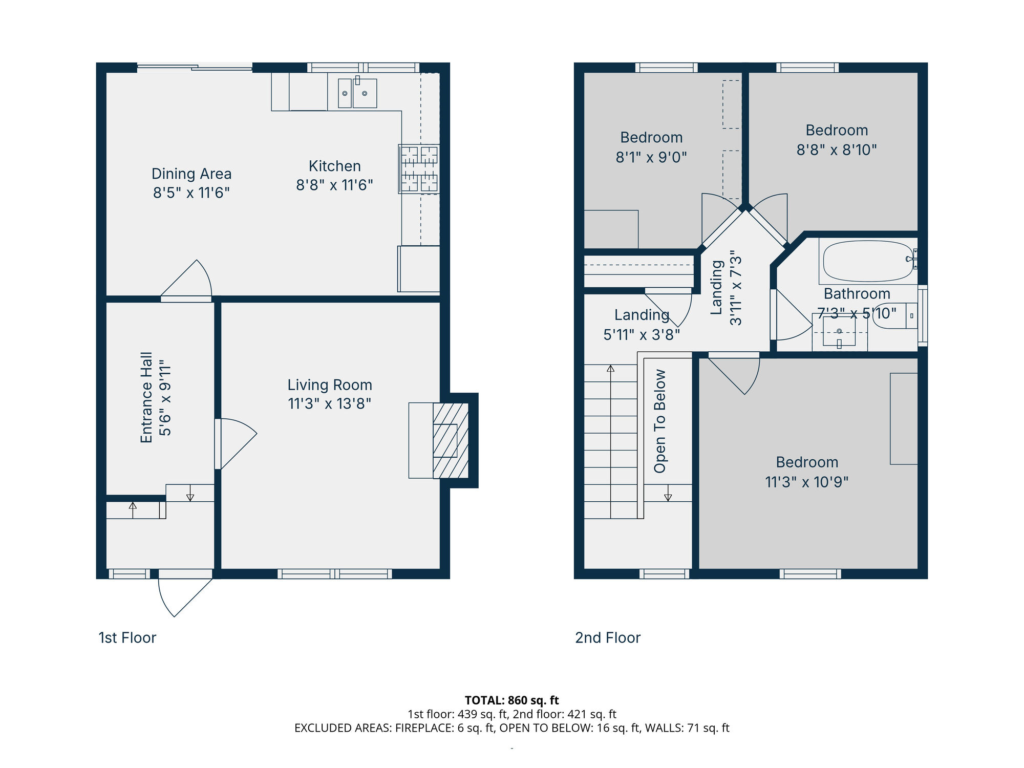 Floorplan of 3 bedroom Semi Detached House for sale, Brook Lane, Bangor, BT19