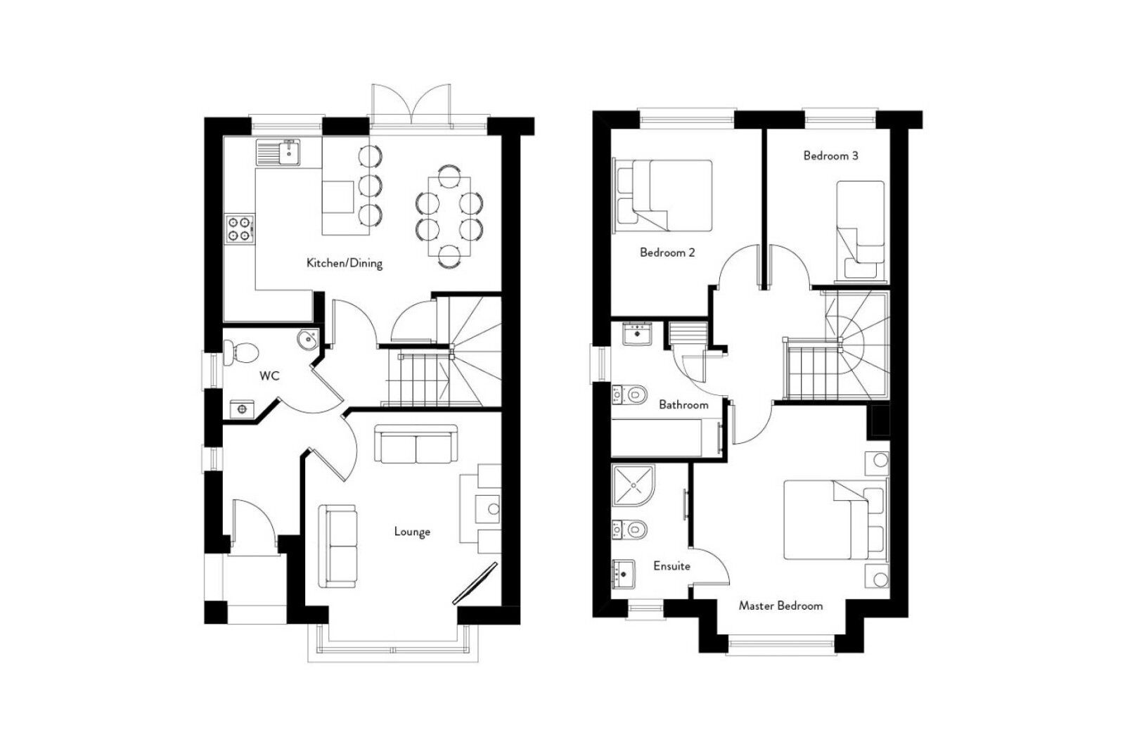 Floorplan of 3 bedroom Semi Detached House for sale, Crawfords Farm, Bangor, BT19