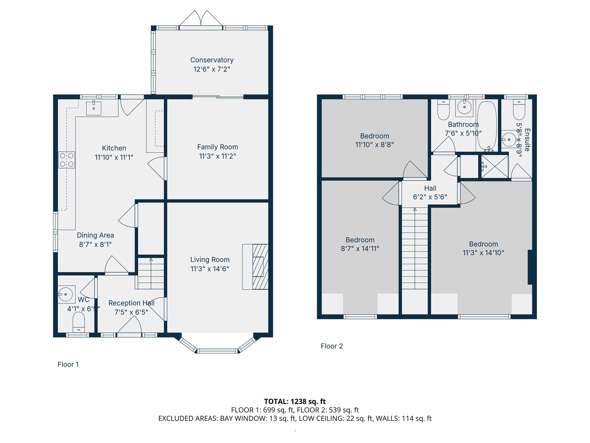 Floorplan of 3 bedroom Semi Detached House for sale, Cranley Grove, Bangor, County Down, BT19