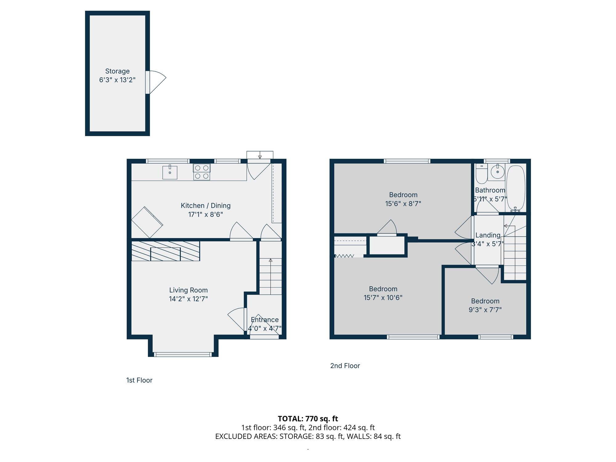 Floorplan of 3 bedroom Mid Terrace House for sale, Main Street, Conlig, County Down, BT23
