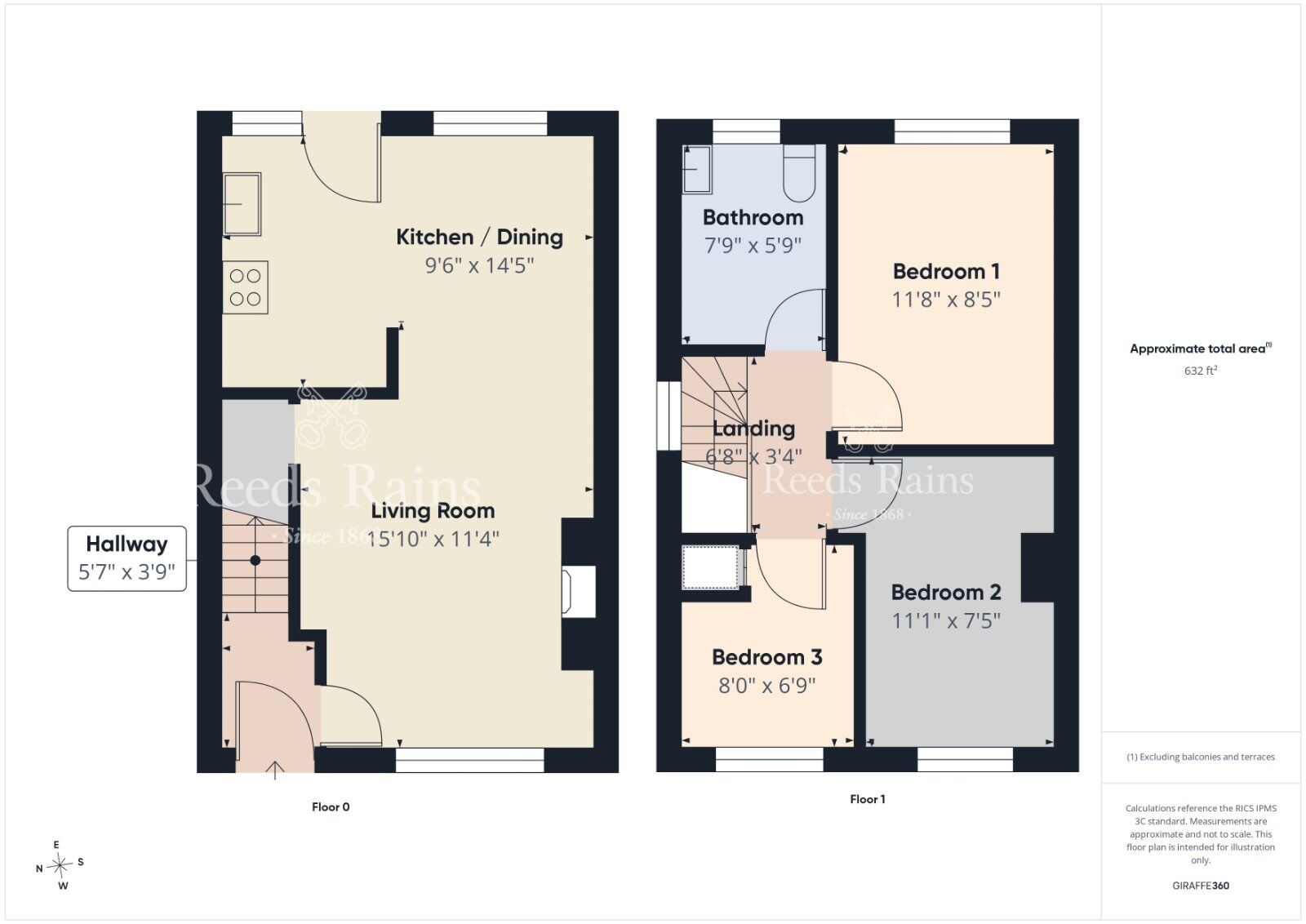 Floorplan of 3 bedroom Semi Detached House for sale, Manor Park, Bangor, County Down, BT20