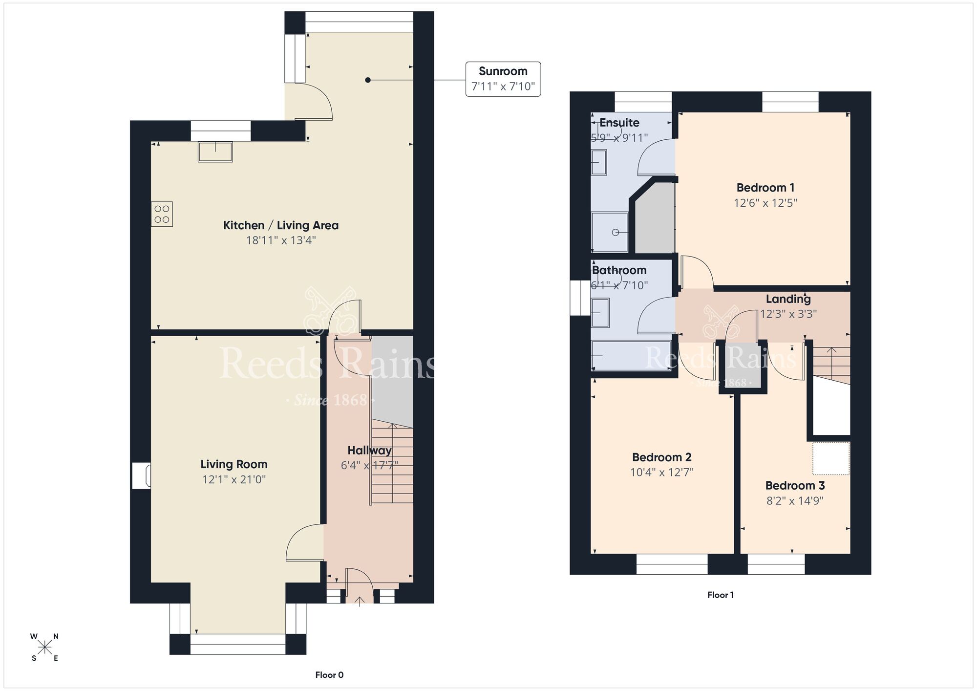 Floorplan of 3 bedroom Semi Detached House for sale, Ardvanagh Road, Conlig, County Down, BT23