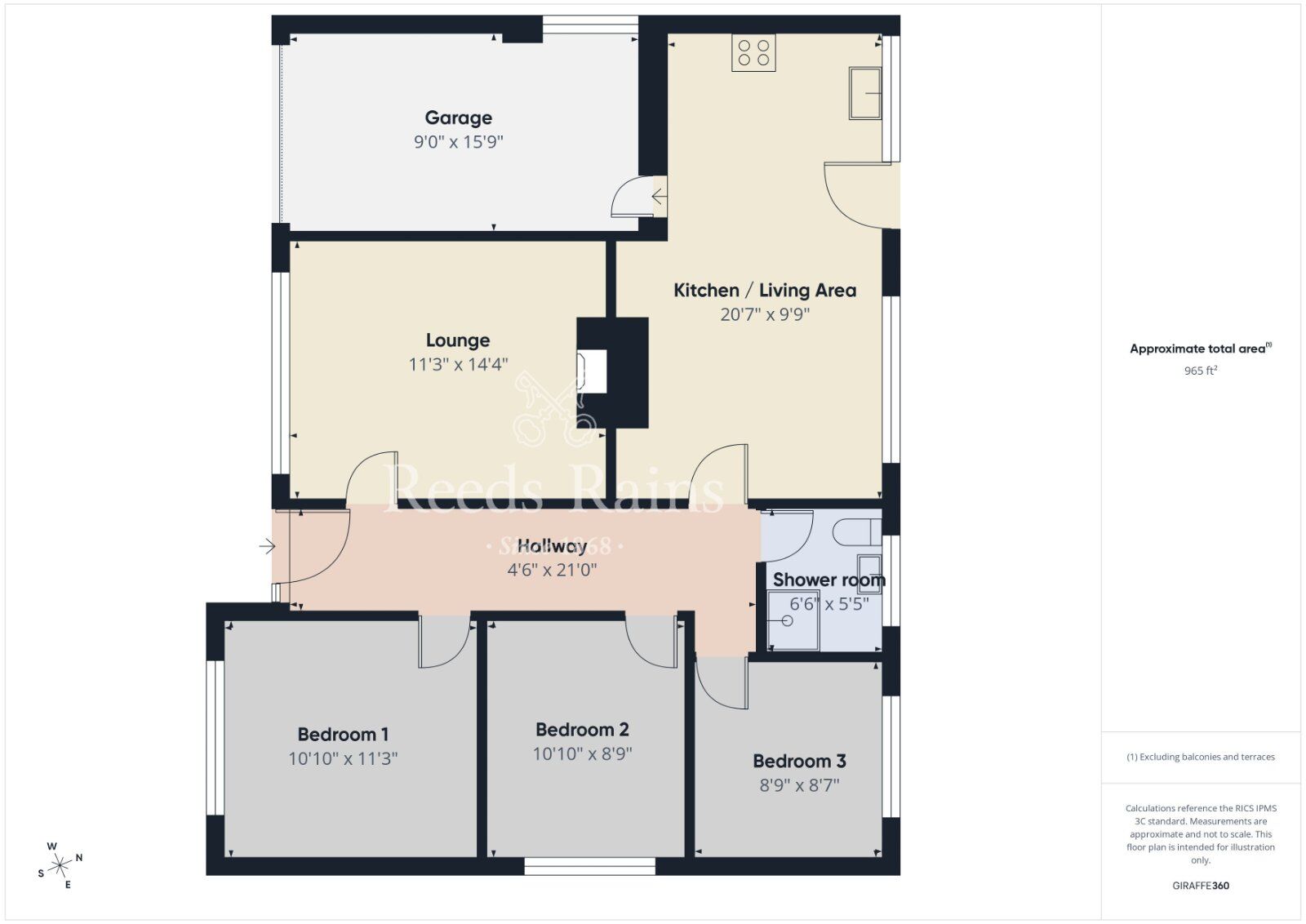 Floorplan of 3 bedroom Detached Bungalow for sale, Cherrymount Park, Bangor, County Down, BT20
