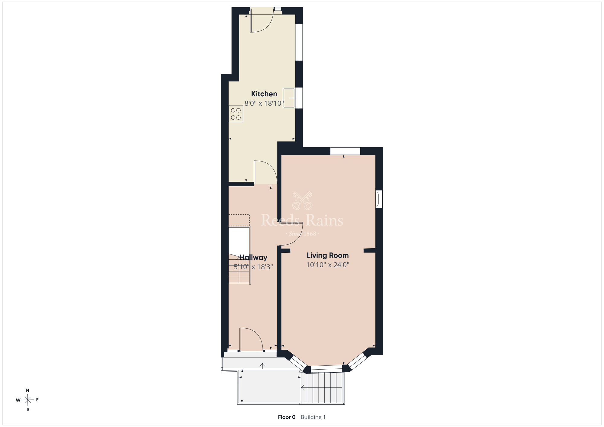 Floorplan of 3 bedroom Semi Detached House for sale, Rugby Avenue, Bangor, County Down, BT20