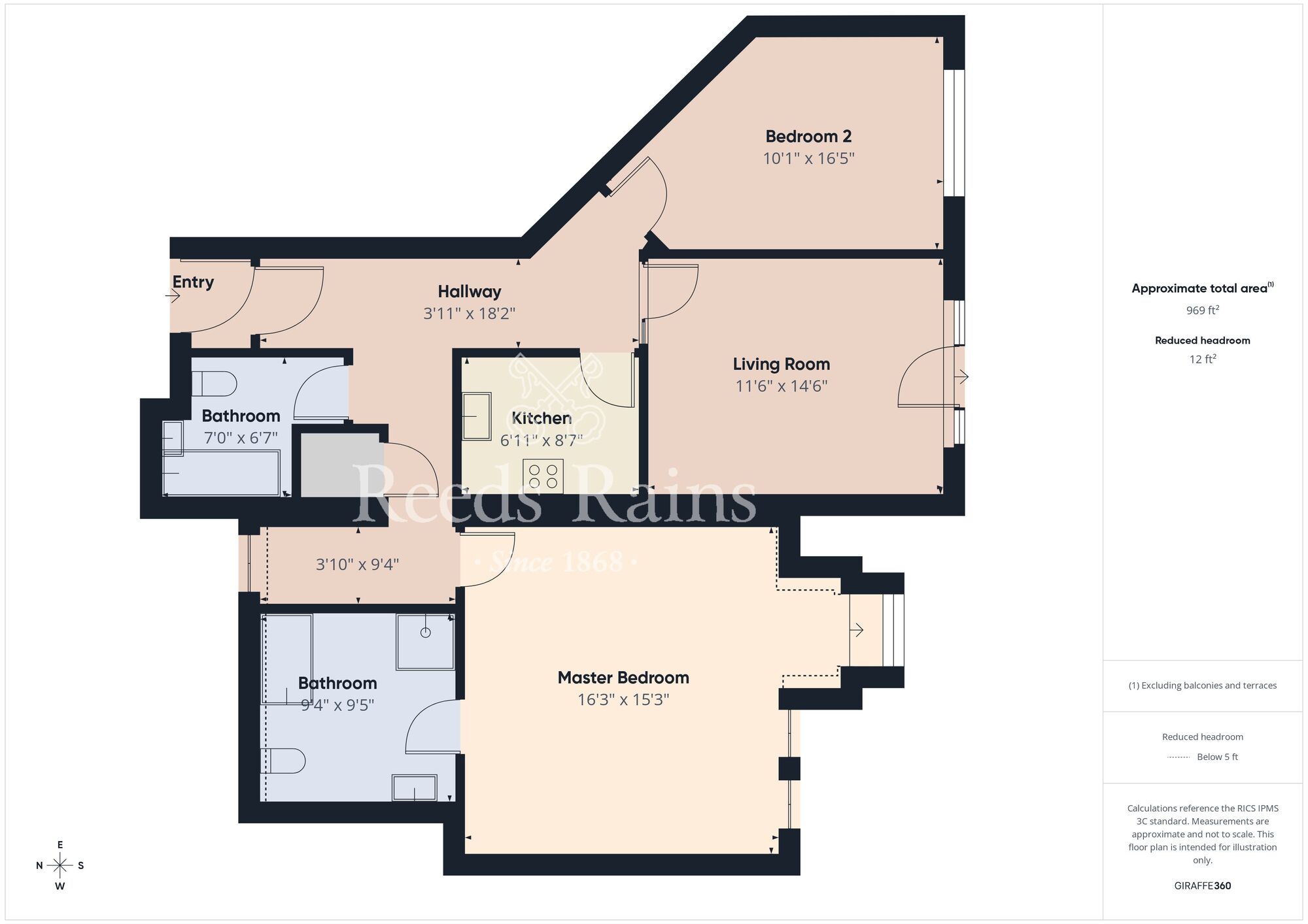 Floorplan of 2 bedroom Flat for sale, Glen Gate, Bangor, County Down, BT20