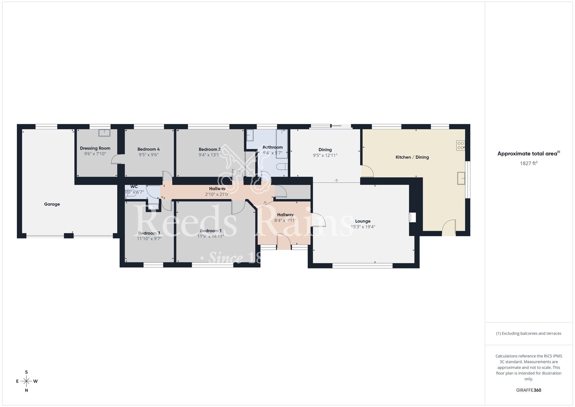 Floorplan of 4 bedroom Detached Bungalow for sale, Lower Balloo Road, Groomsport, County Down, BT19