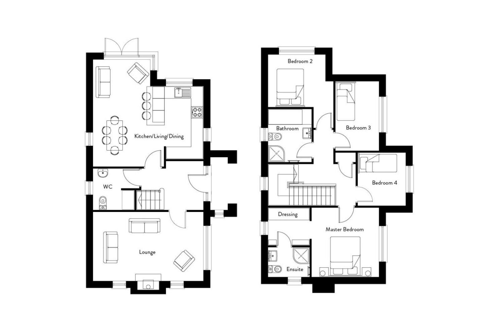 Floorplan of 4 bedroom Detached House for sale, Crawfords Farm, Bangor, BT19