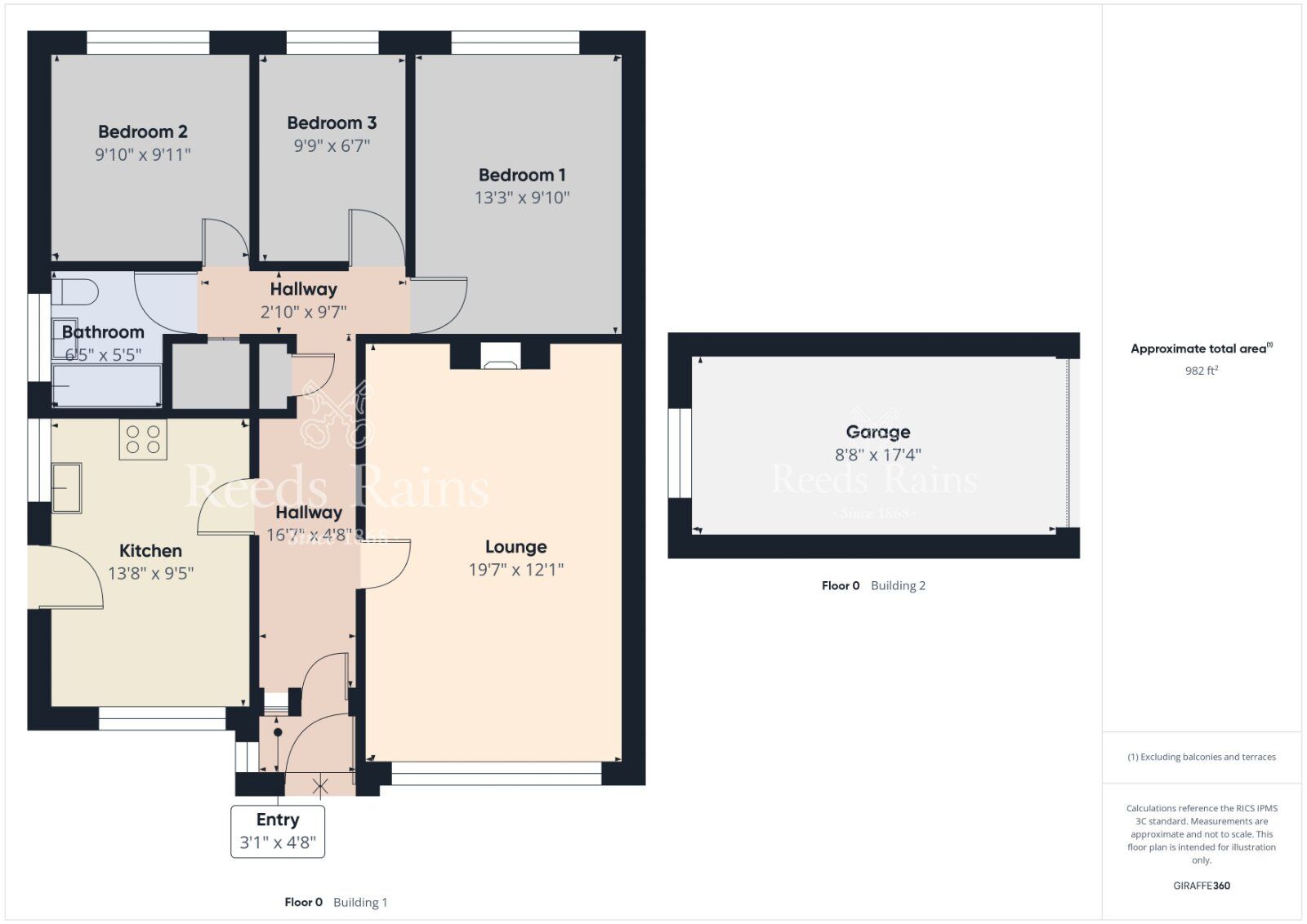 Floorplan of 3 bedroom Detached Bungalow for sale, Ballymacormick Avenue, Bangor, County Down, BT19
