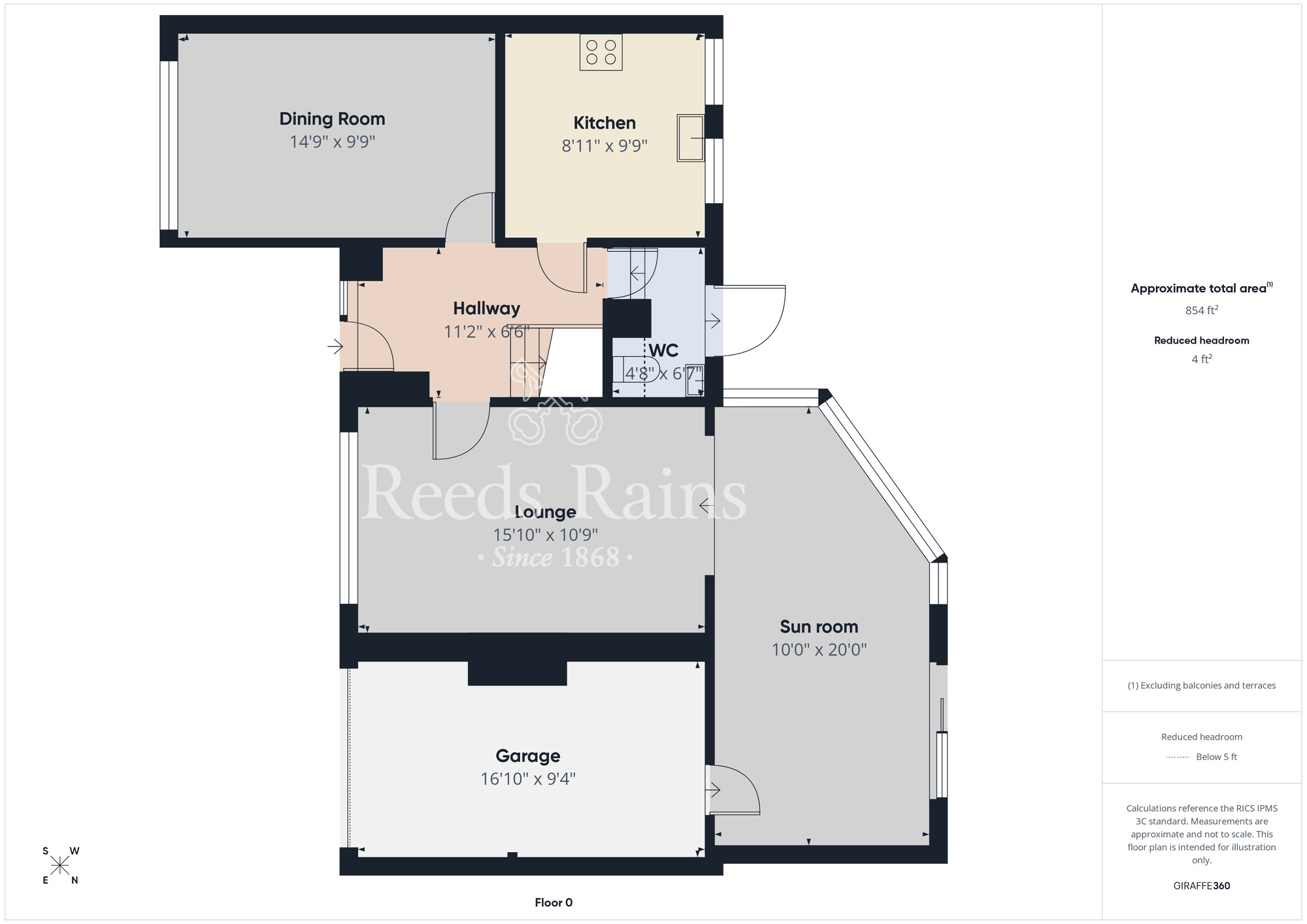 Floorplan of 3 bedroom Detached House to rent, Cleland Park North, Bangor, County Down, BT20