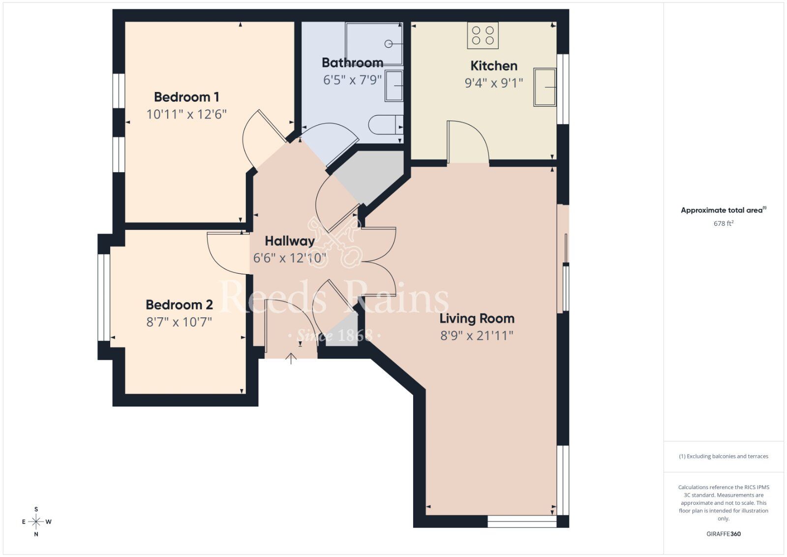 Floorplan of 2 bedroom Flat for sale, Shaftesbury Road, Bangor, County Down, BT20