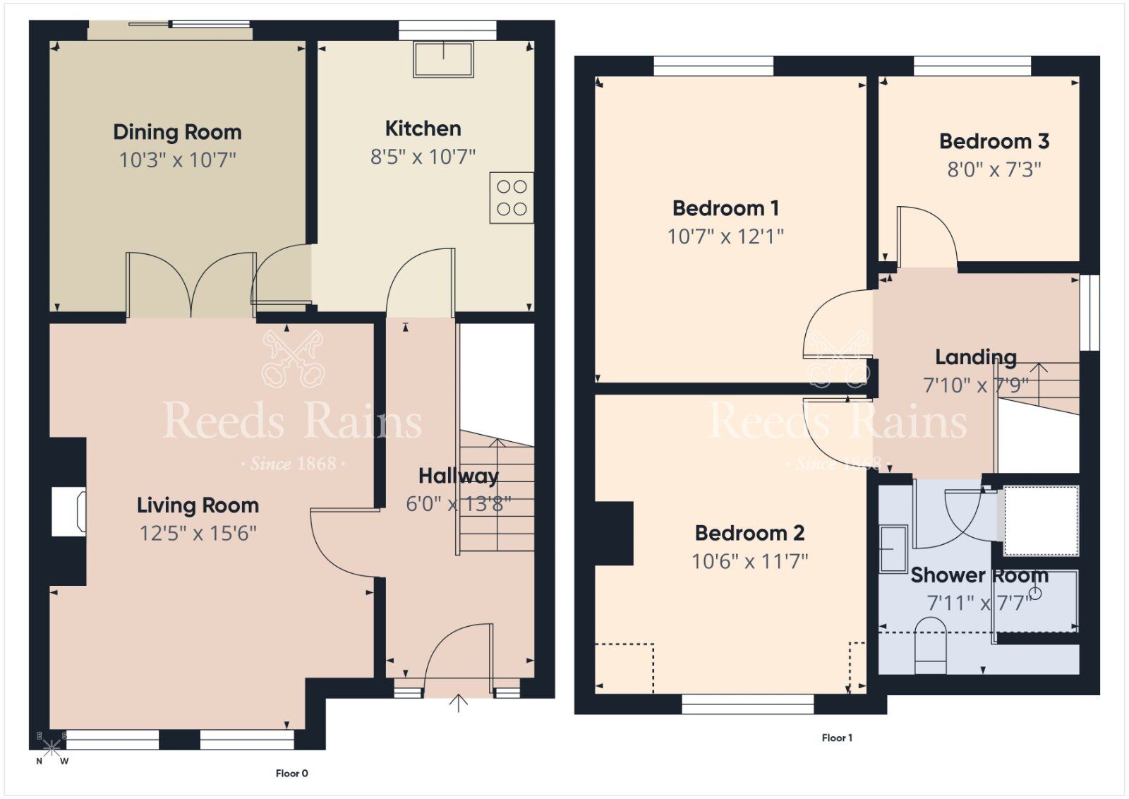 Floorplan of 3 bedroom Semi Detached House for sale, Birch Park, Bangor, County Down, BT19