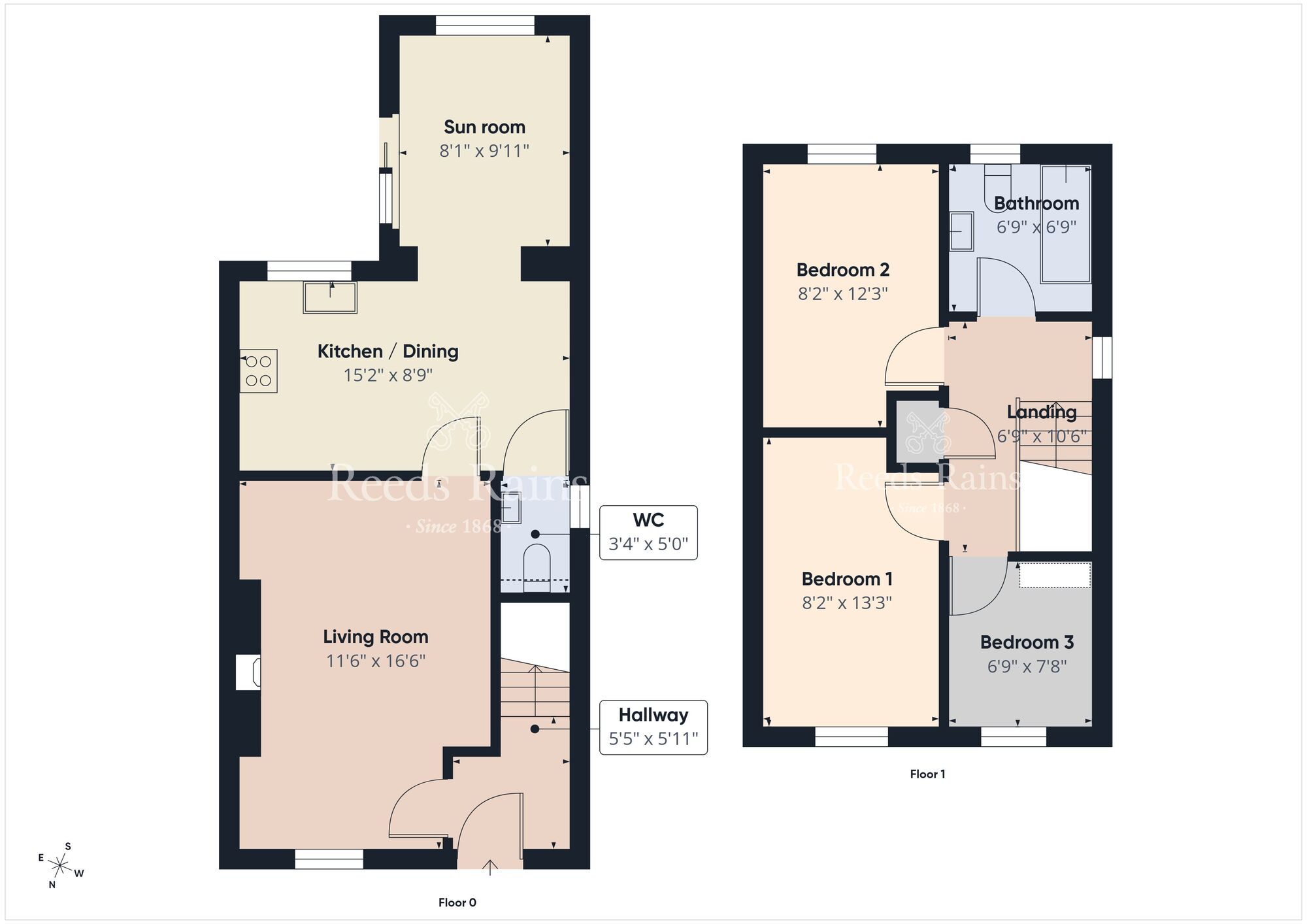 Floorplan of 3 bedroom End Terrace House for sale, Linen Park, Bangor, County Down, BT19