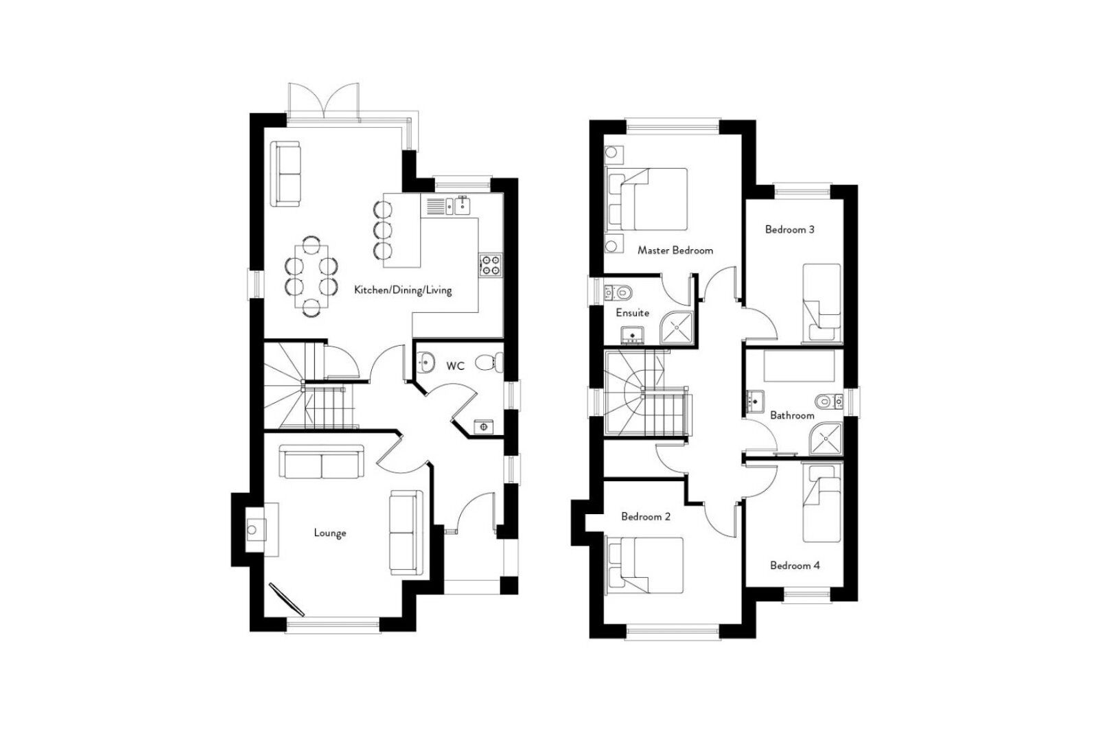 Floorplan of 4 bedroom Detached House for sale, Crawfords Farm, Bangor, BT19