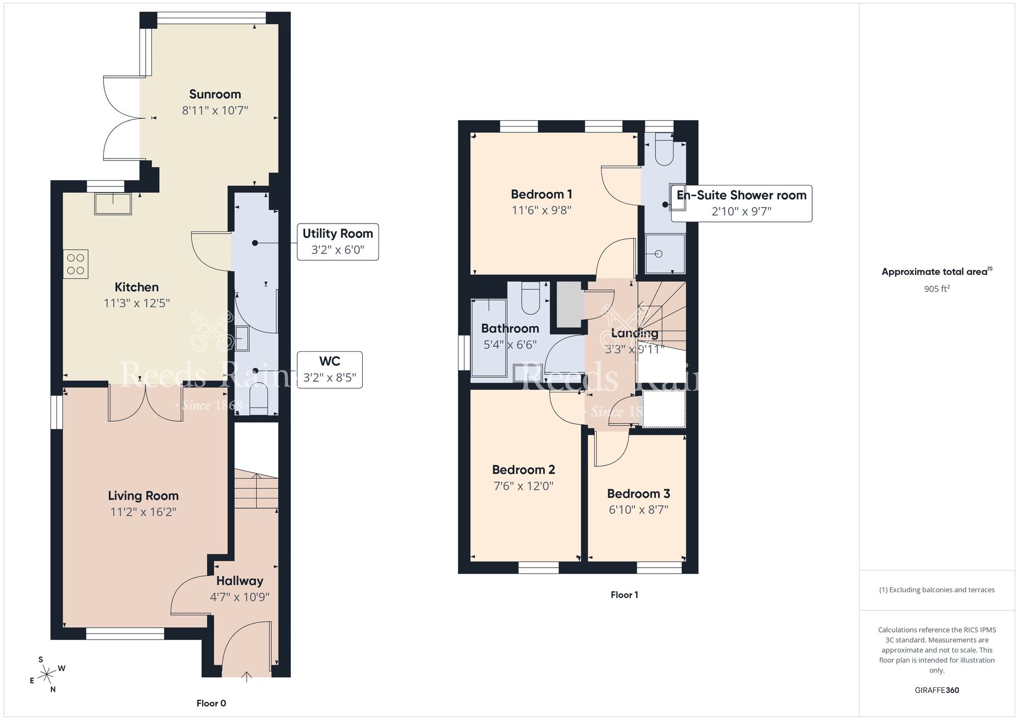 Floorplan of 3 bedroom Semi Detached House for sale, Helens Wood Green, Bangor, County Down, BT19