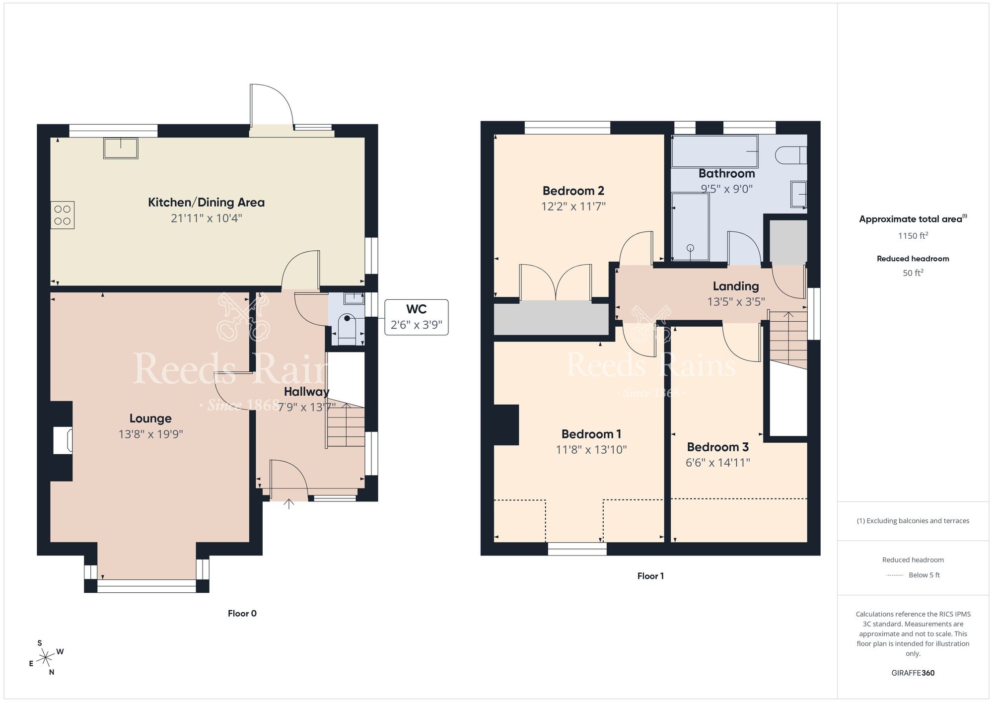 Floorplan of 3 bedroom Semi Detached House for sale, Marlo Heights, Bangor, County Down, BT19