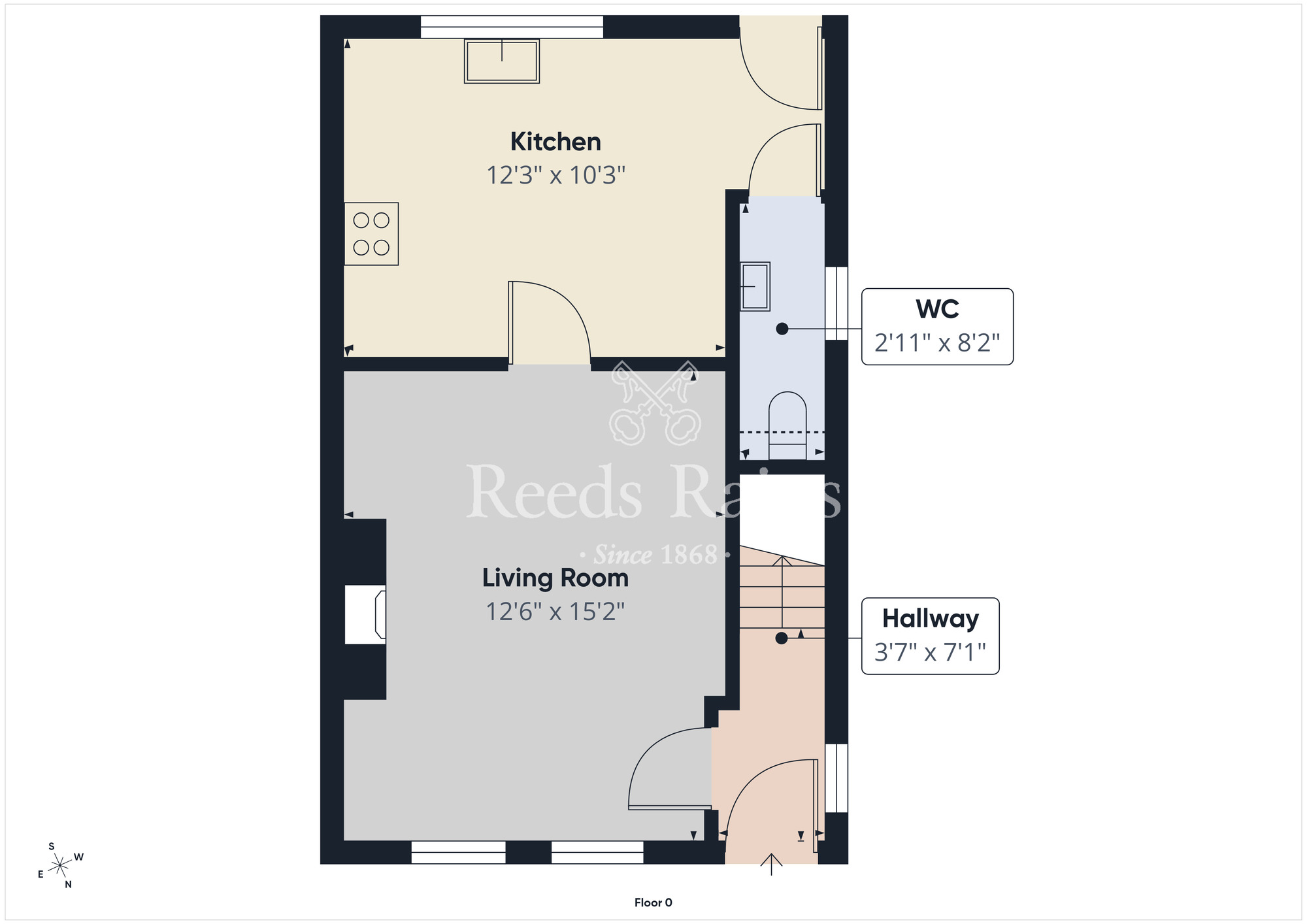 Floorplan of 3 bedroom Semi Detached House for sale, Stonebridge Gardens, Conlig, County Down, BT23