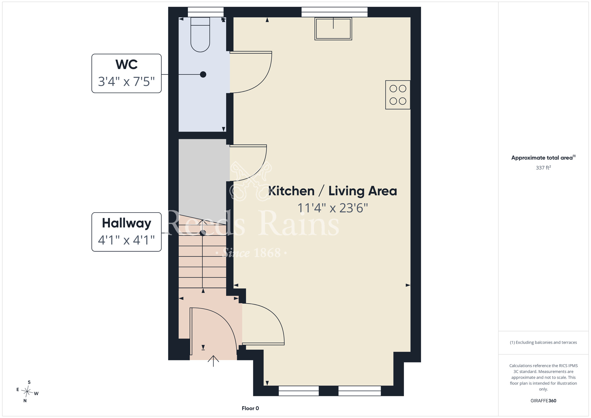 Floorplan of 2 bedroom Flat for sale, Linen Crescent, Bangor, County Down, BT19
