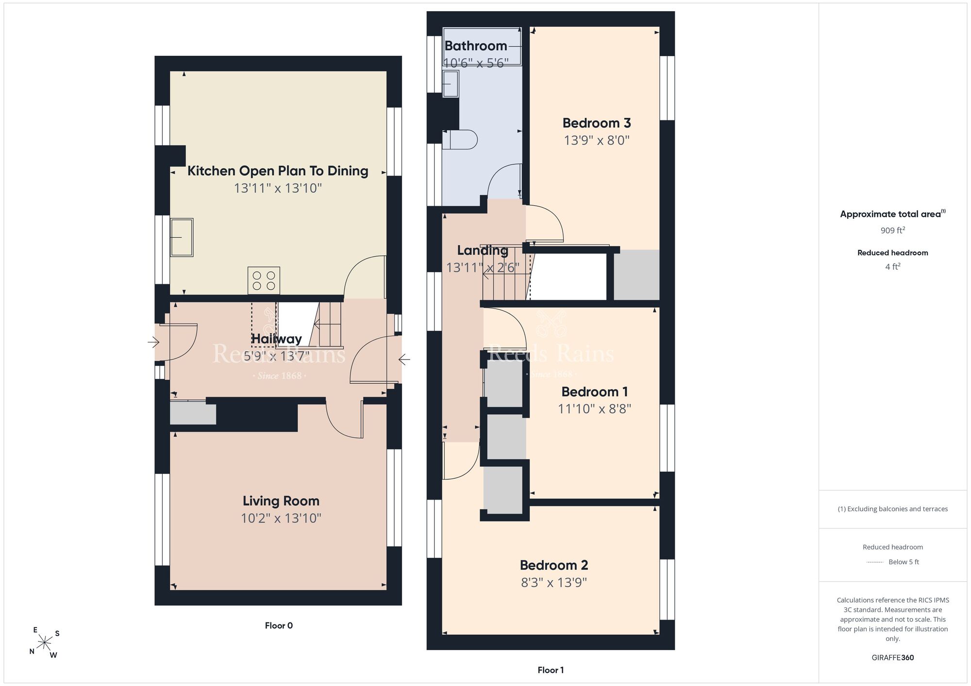 Floorplan of 3 bedroom Mid Terrace House for sale, Ballyhalbert Gardens, Bangor, County Down, BT19