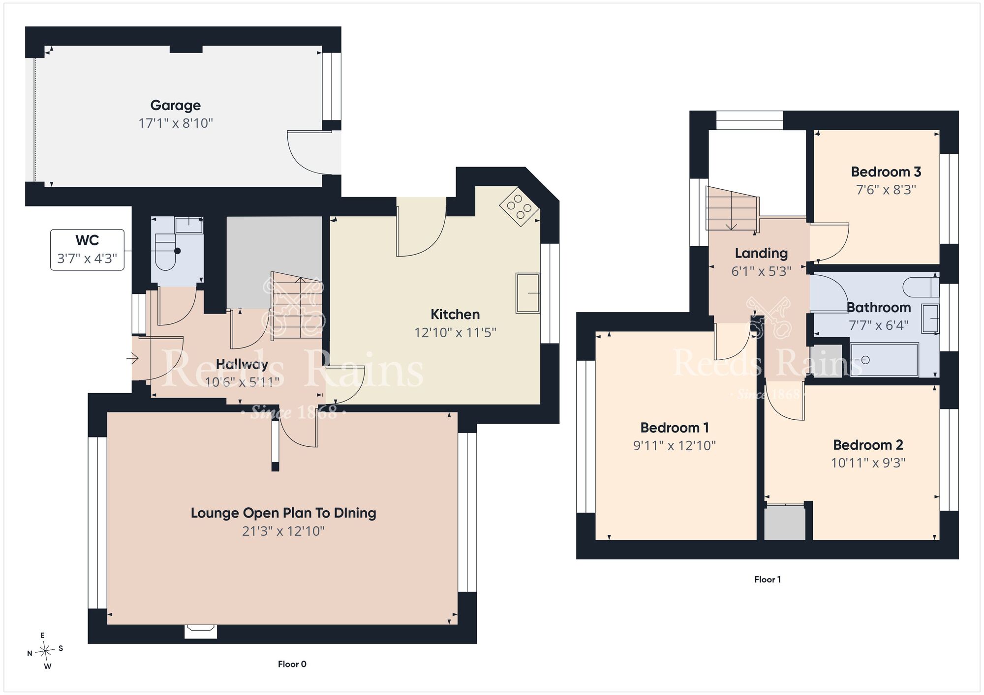 Floorplan of 3 bedroom Detached House for sale, Fairfield Road, Bangor, County Down, BT20