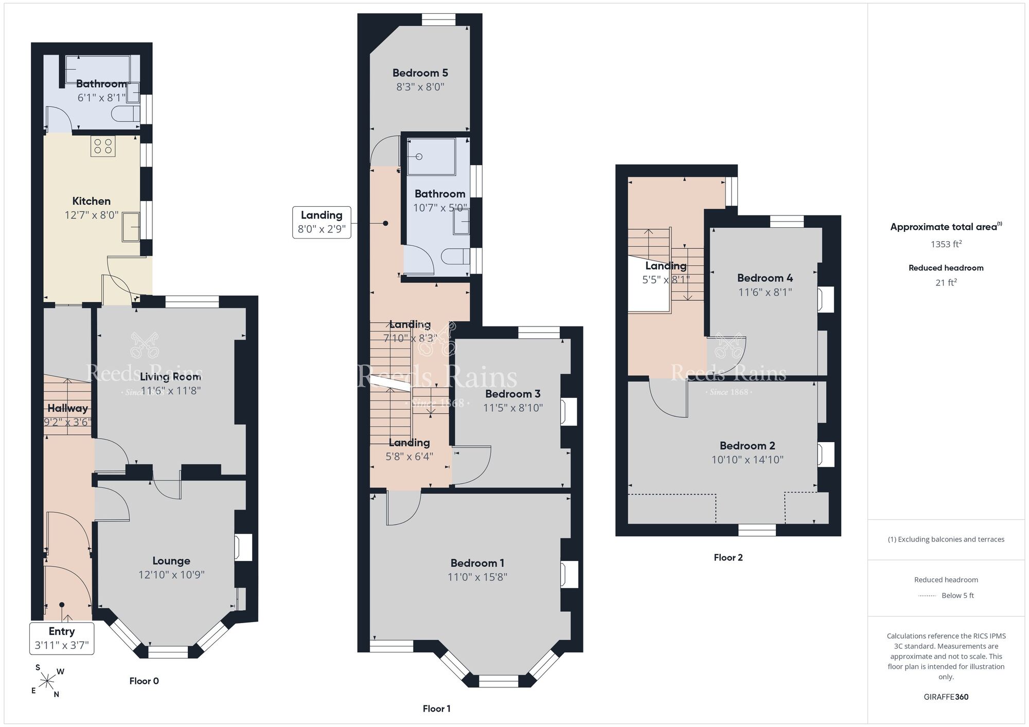 Floorplan of 4 bedroom End Terrace House for sale, Somerset Avenue, Bangor, County Down, BT20
